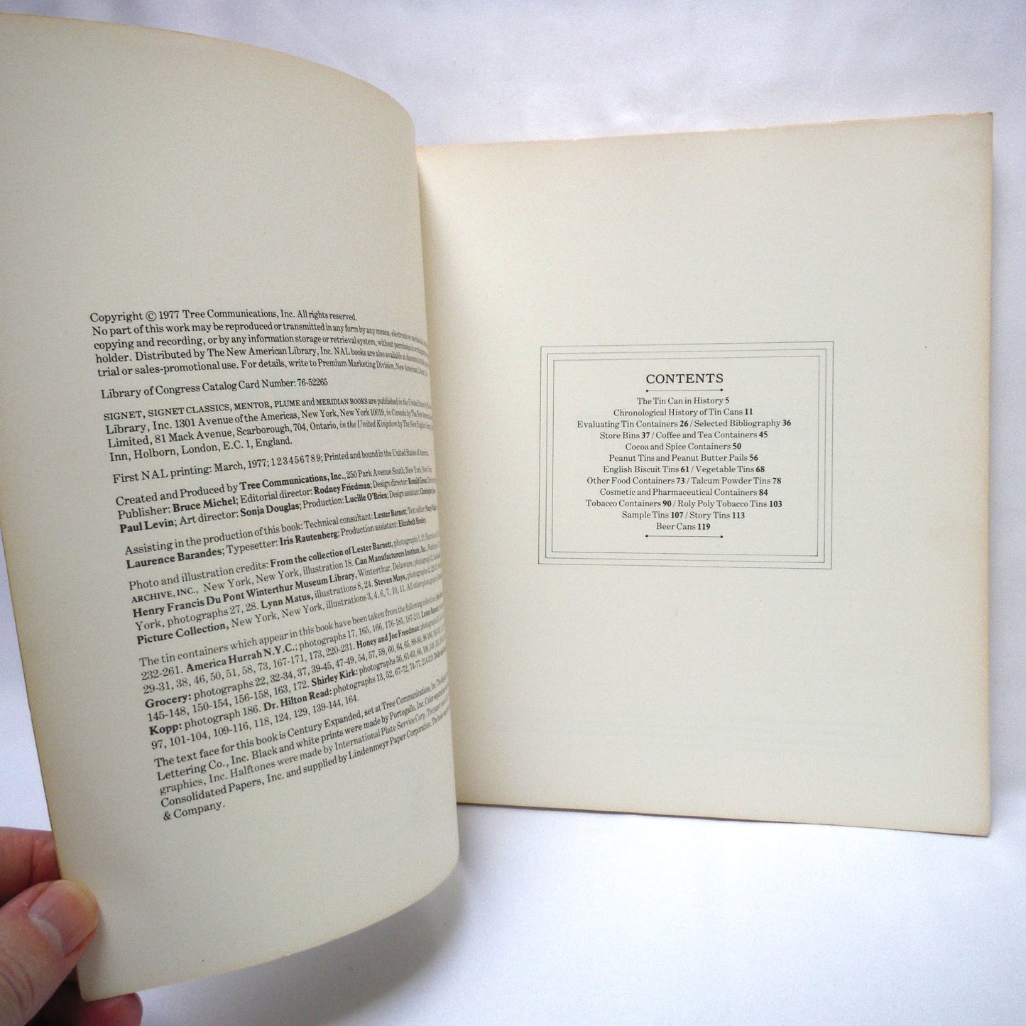 THE TIN CAN: The Can As Collectible Art, Advertising Art, and High Art, by Hyla M. Clark (1977 1st Ed.)