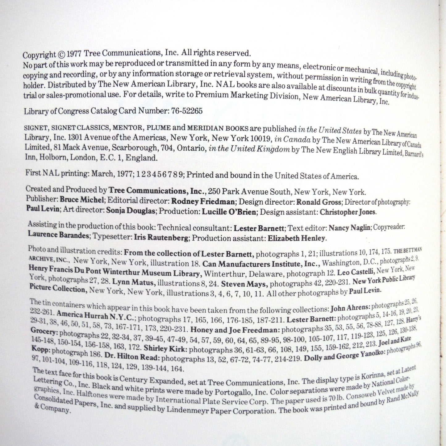 THE TIN CAN: The Can As Collectible Art, Advertising Art, and High Art, by Hyla M. Clark (1977 1st Ed.)