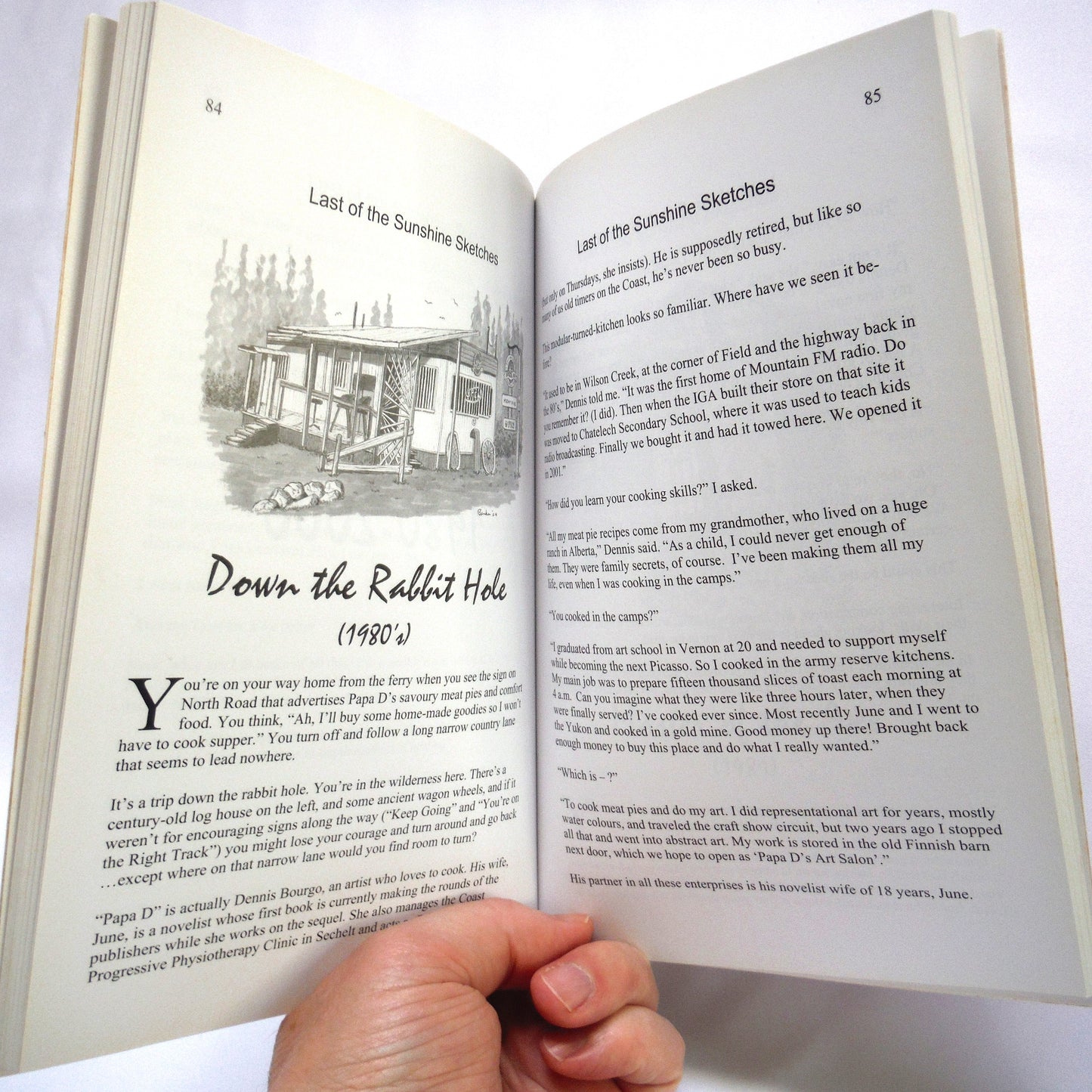 LAST OF THE SUNSHINE SKETCHES, A Final Collection of Drawings and Stories About BC's Beautiful Sunshine Coast, by Terry Barker (1st Ed. SIGNED)