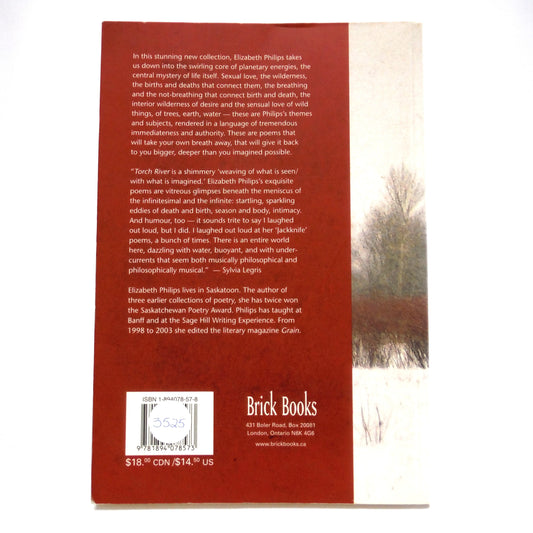 TORCH RIVER, A Collection of Poetry by Elizabeth Philips (1st Ed. SIGNED)