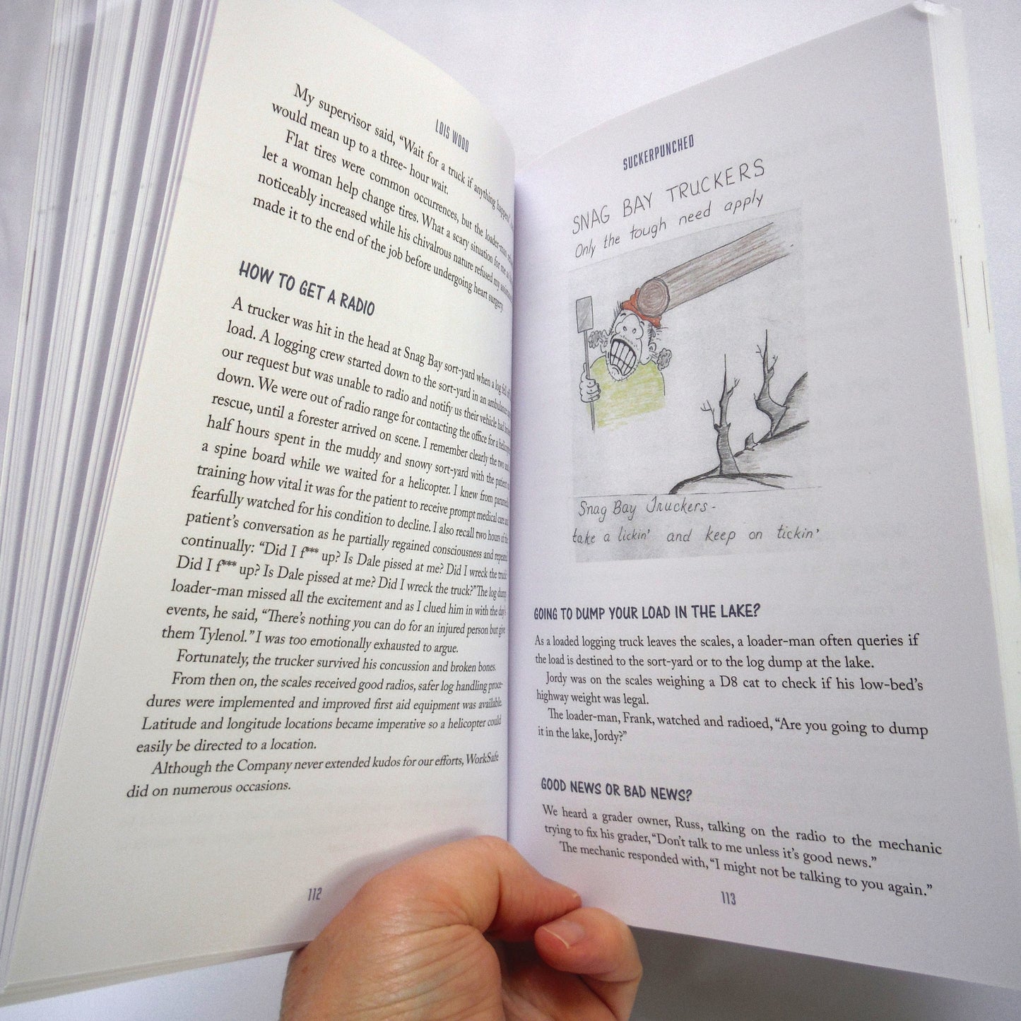 SUCKERPUNCHED: A Woman's Experience as a Log Scaler, by Lois Wood (1st Ed. SIGNED)