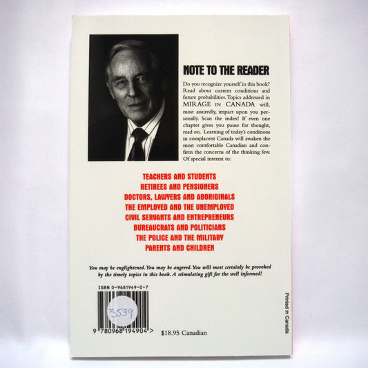 MIRAGE IN CANADA, by Raymond S. Cox (1st Ed. SIGNED)