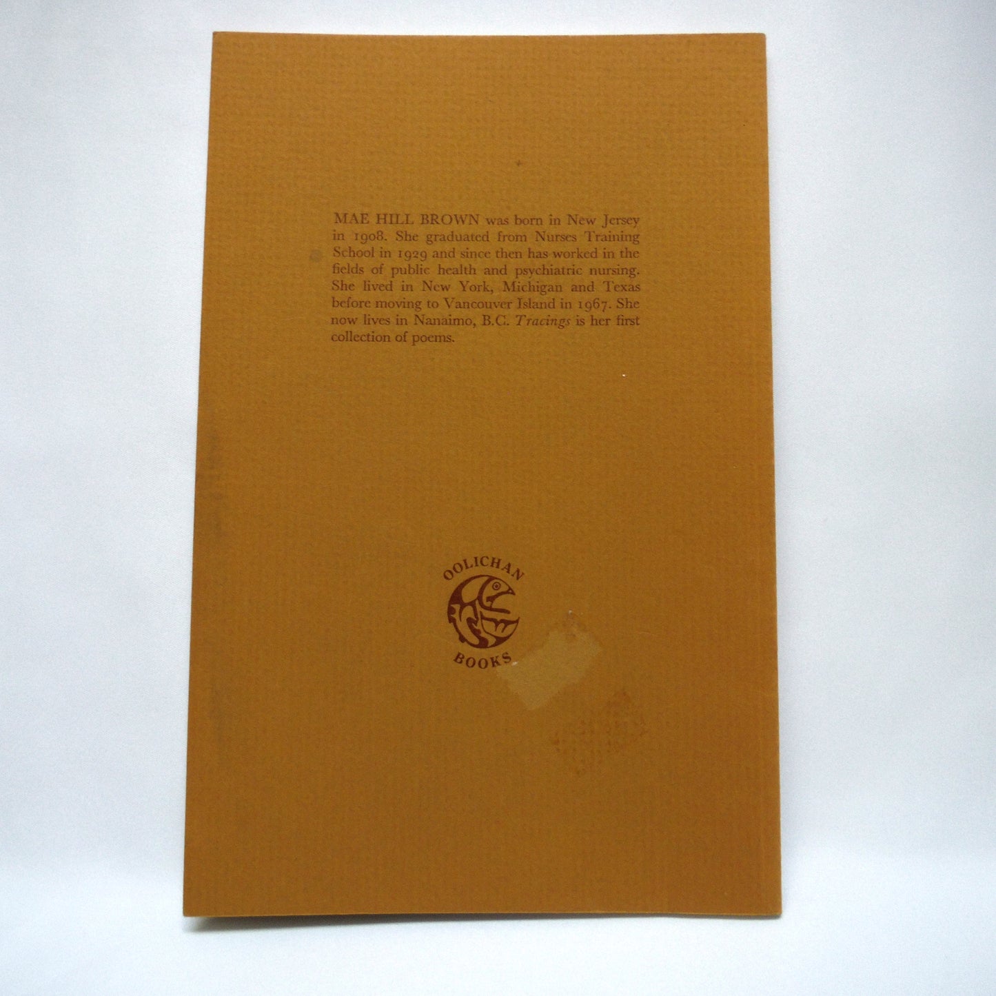 TRACINGS, Poetry by Mae Hill Brown (1st Ed. SIGNED)