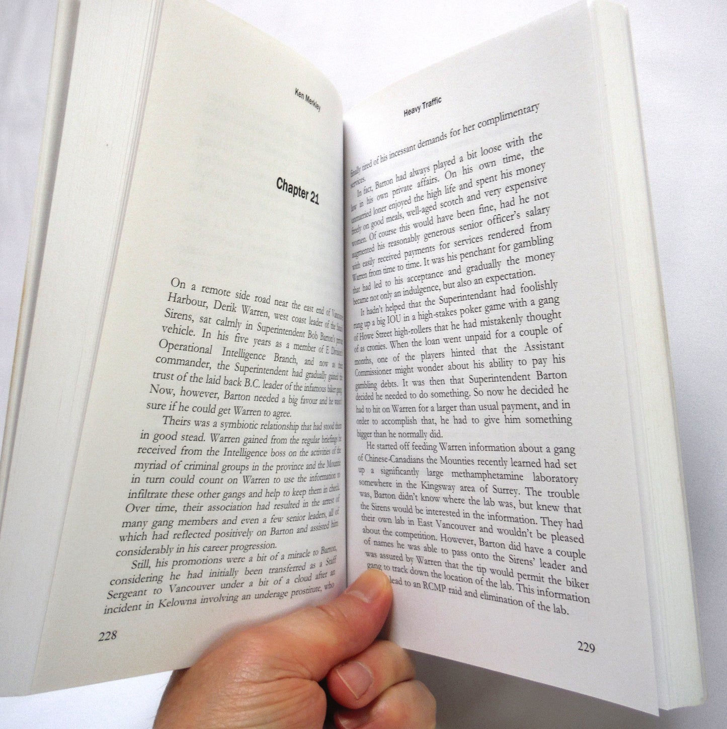 HEAVY TRAFFIC, An RCMP Crime Novel by Ken Merkley (1st Ed. SIGNED)