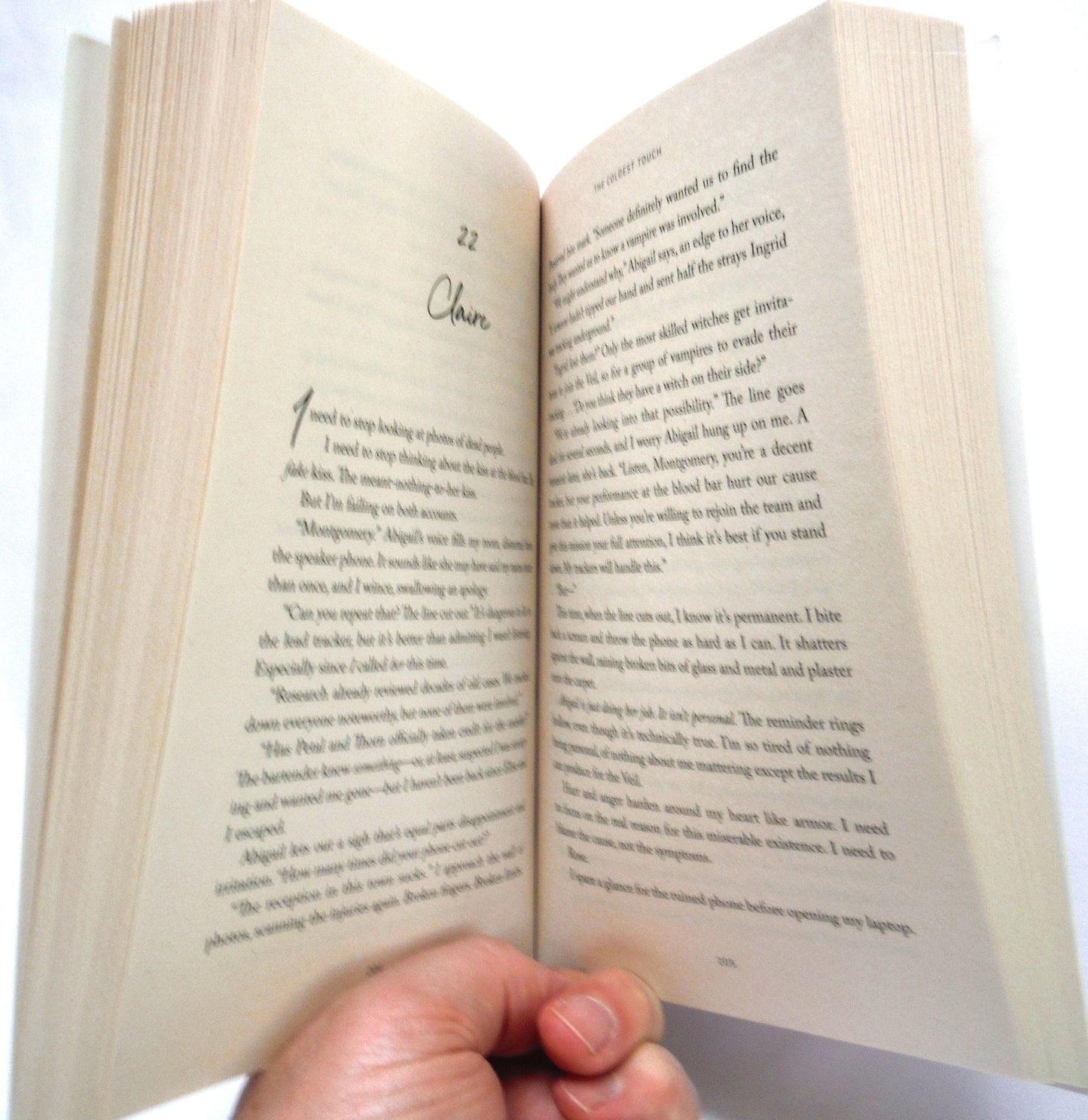 THE COLDEST TOUCH, A Young Adult Paranormal Romance Novel, by Isabel Sterling (1st Ed. SIGNED)