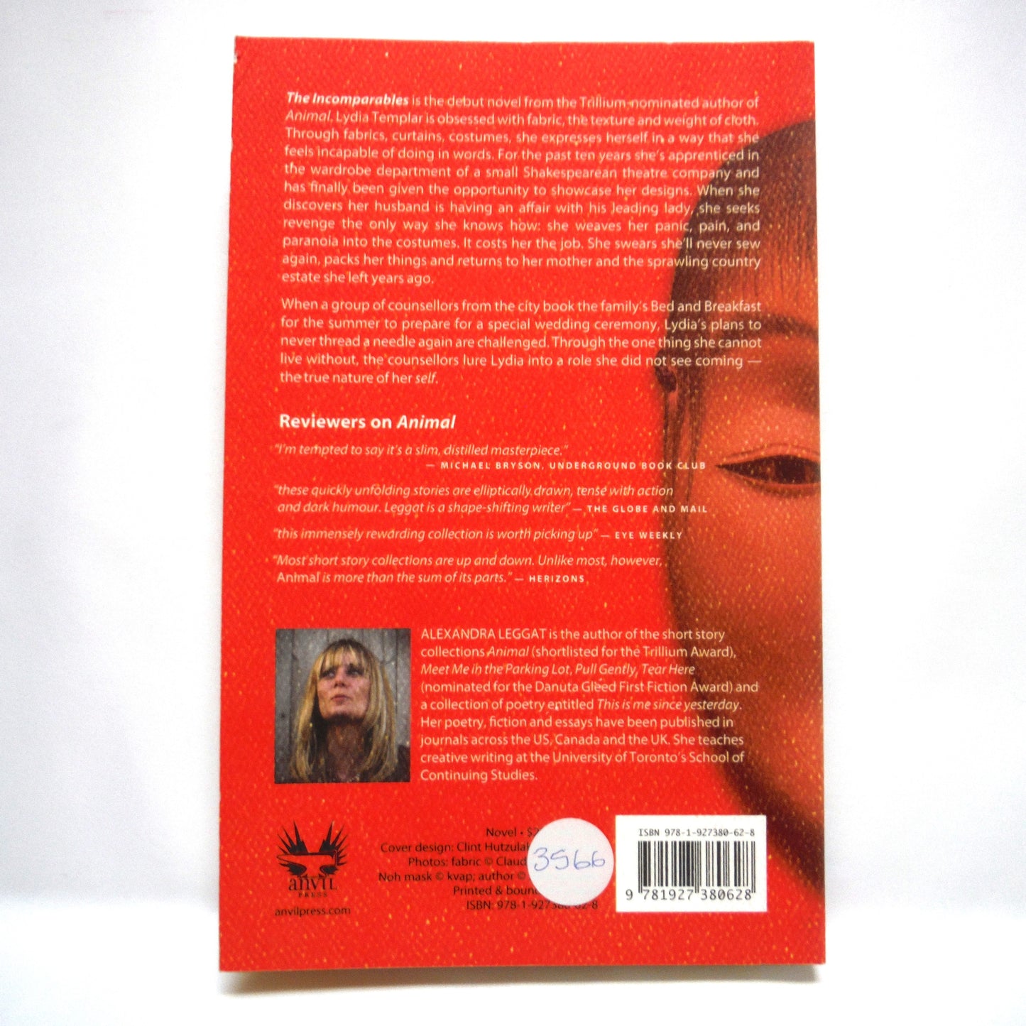 THE INCOMPARABLES, A Novel by Alexandra Leggat (1st Ed. SIGNED)