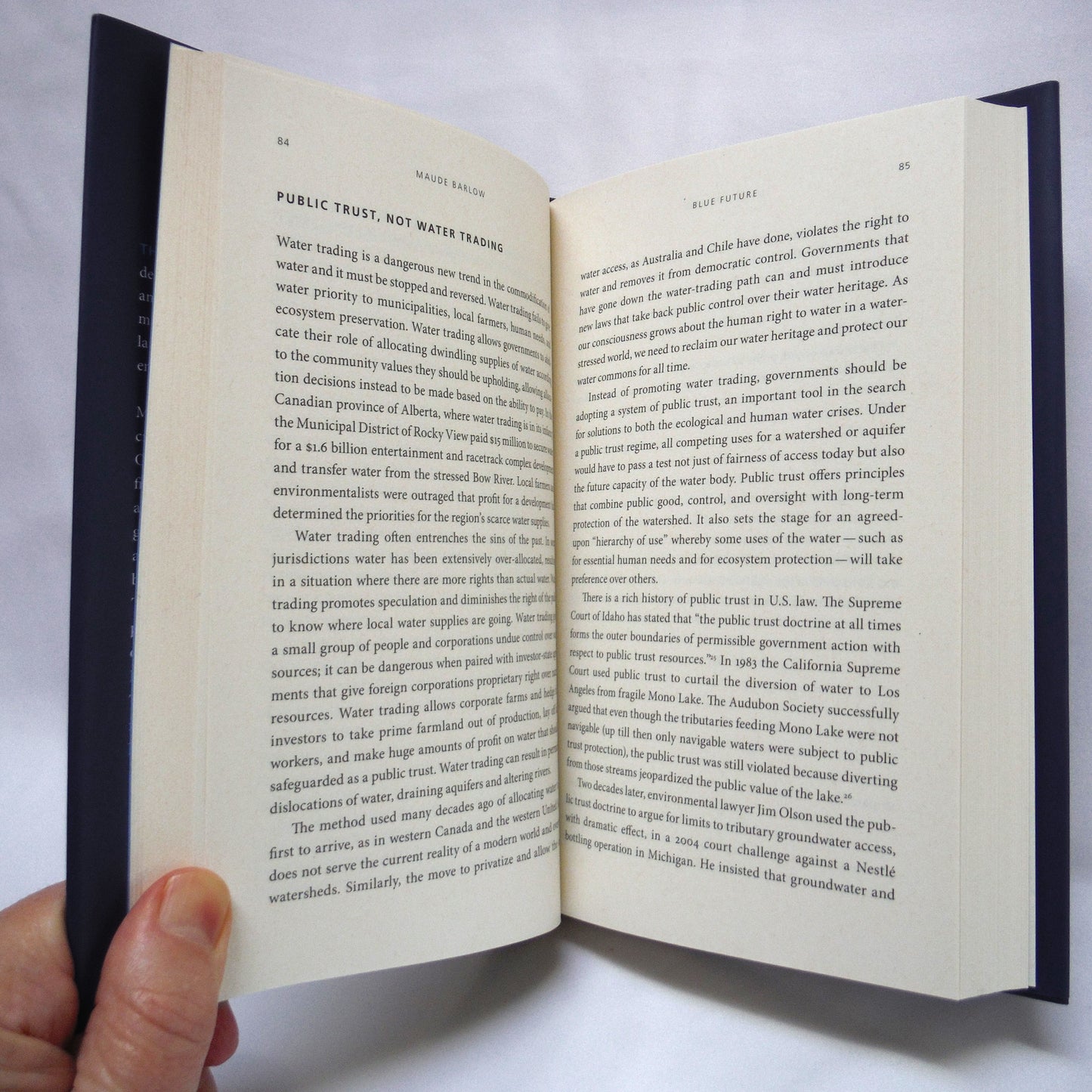 BLUE FUTURE, Protecting Water For People And The Planet Forever, by Maude Barlow (1st Ed. SIGNED)