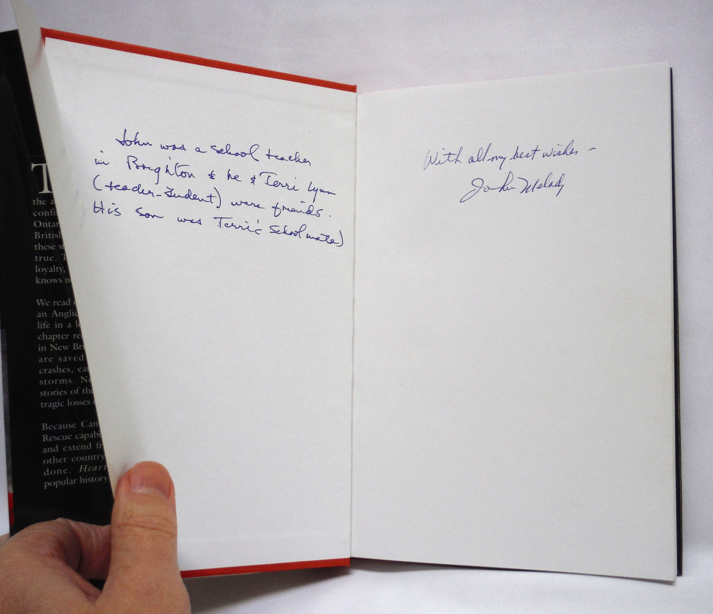 HEARTBREAK AND HEROISM, Canadian Search and Rescue Stories, by John Melady (1st Ed. SIGNED)