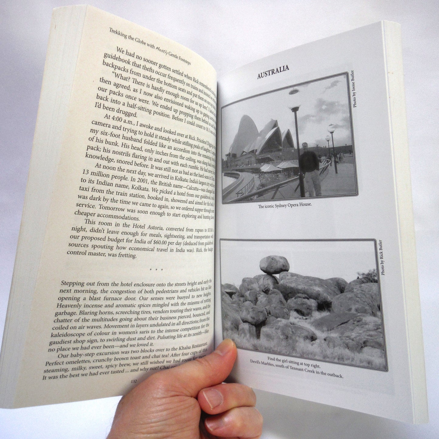 TREKKING THE GLOBE WITH MOSTLY GENTLE FOOTSTEPS, Twelve Countries in Twelve Months, by Irene Butler (1st Ed. SIGNED)