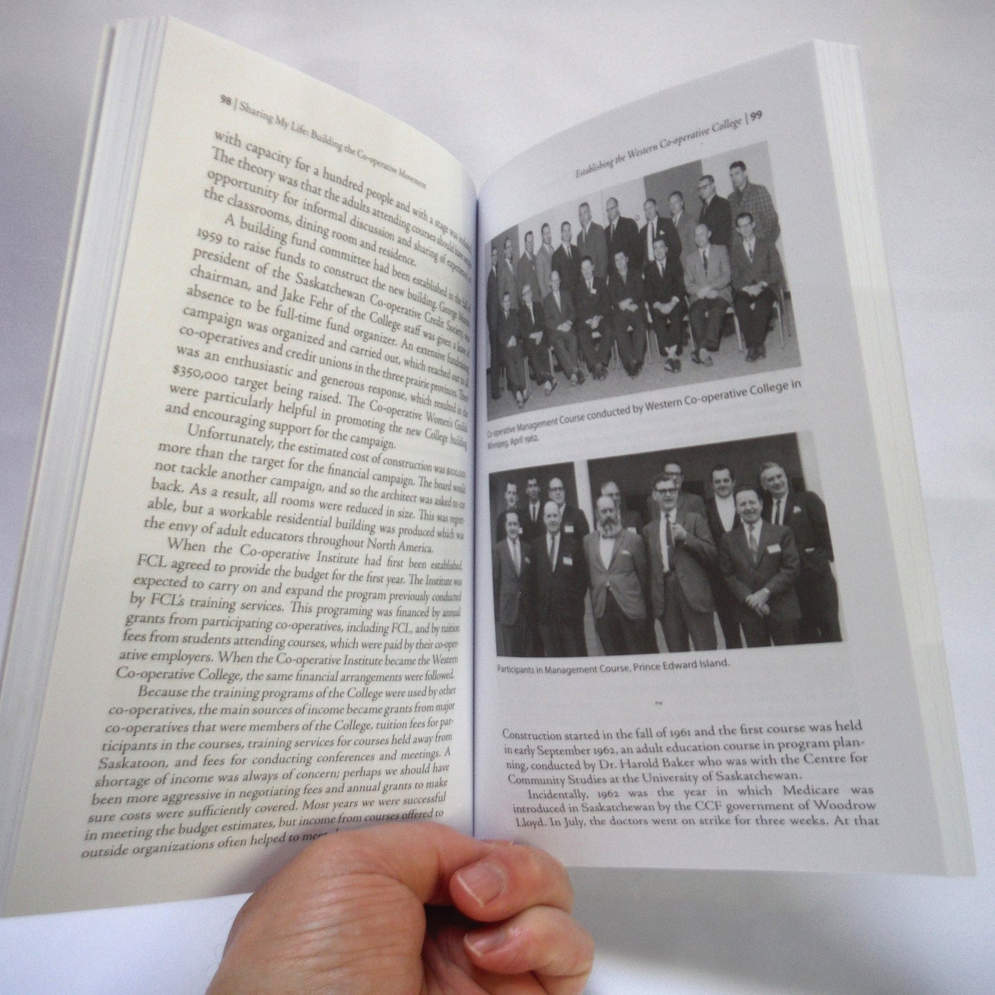 SHARING MY LIFE, Building the Co-operative Movement, by Harold E. Chapman (1st Ed. SIGNED)