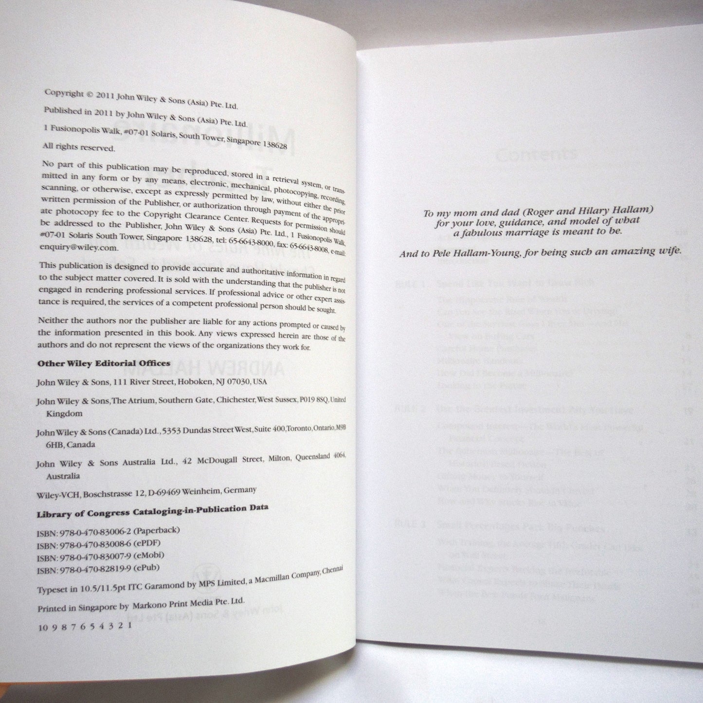 MILLIONAIRE TEACHER, The Nine Rules of Wealth You Should Have Learned in School, by Andrew Hallam (1st Ed. SIGNED)