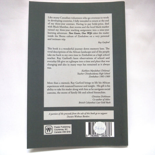 TWO GOATS, ONE WIFE, An African Memoir by Ray Garford (1st Ed. SIGNED)