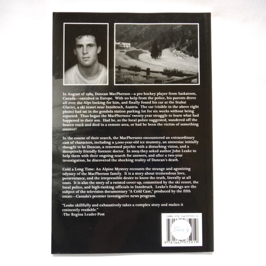 COLD A LONG TIME, An Alpine Mystery by John Leake (1st Ed. SIGNED)