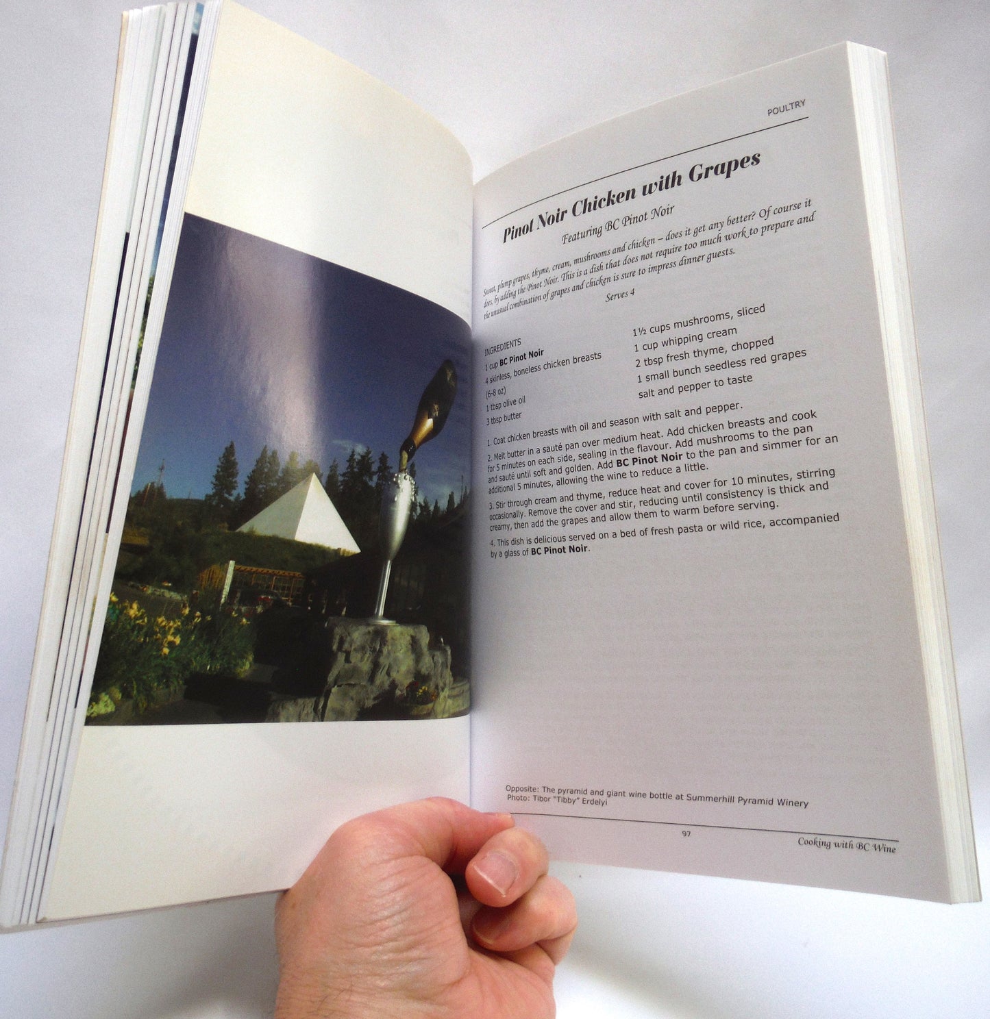 COOKING WITH BC WINE, A Guide to the Wineries of British Columbia, by Troy & Cheryl-Lynn Townsin (2009 SIGNED)