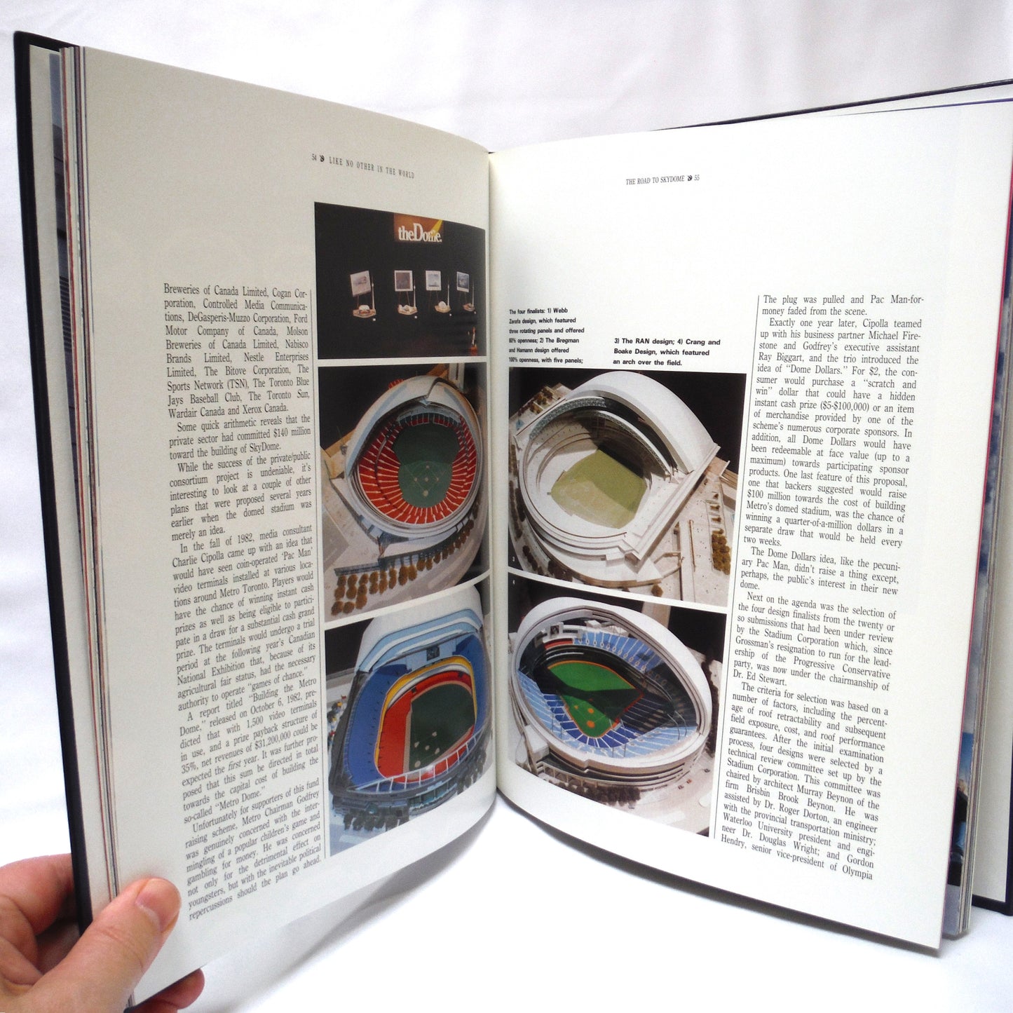 LIKE NO OTHER IN THE WORLD, The Story of Toronto's SkyDome by Mike Filey (1989 1st Ed.)