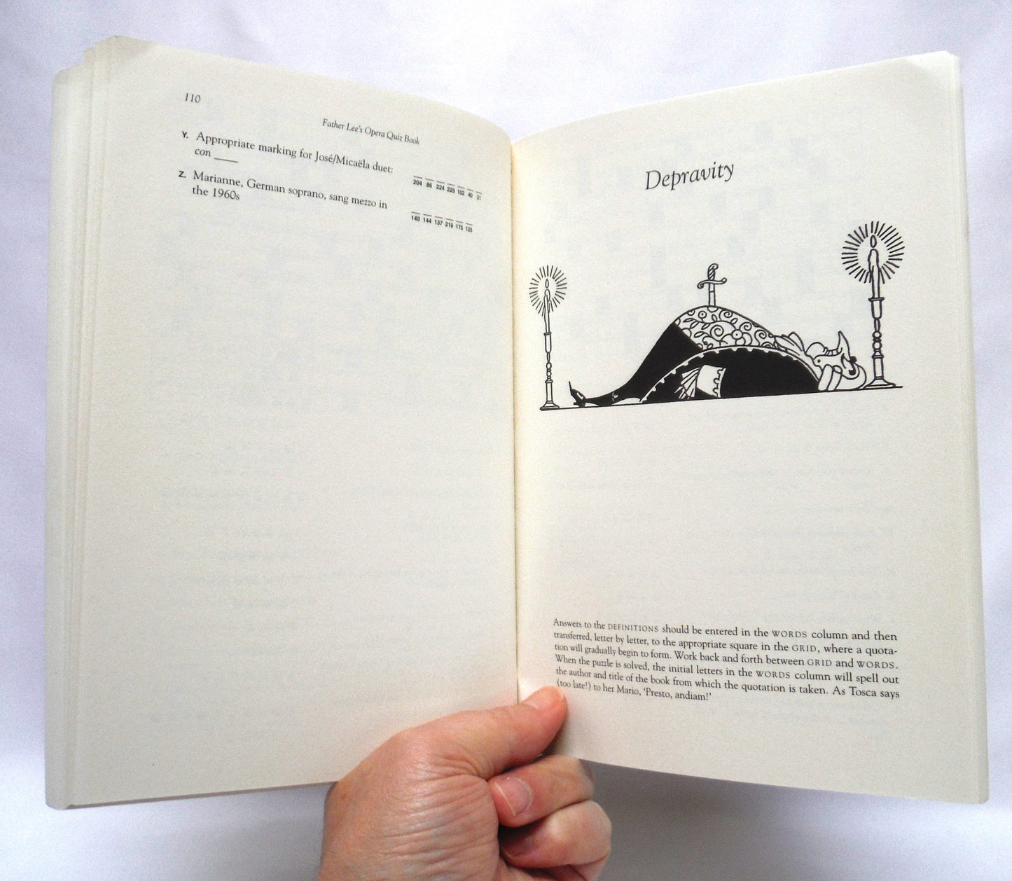 FATHER LEE'S OPERA QUIZ BOOK, by M. Owen Lee (2000 1st Ed.)