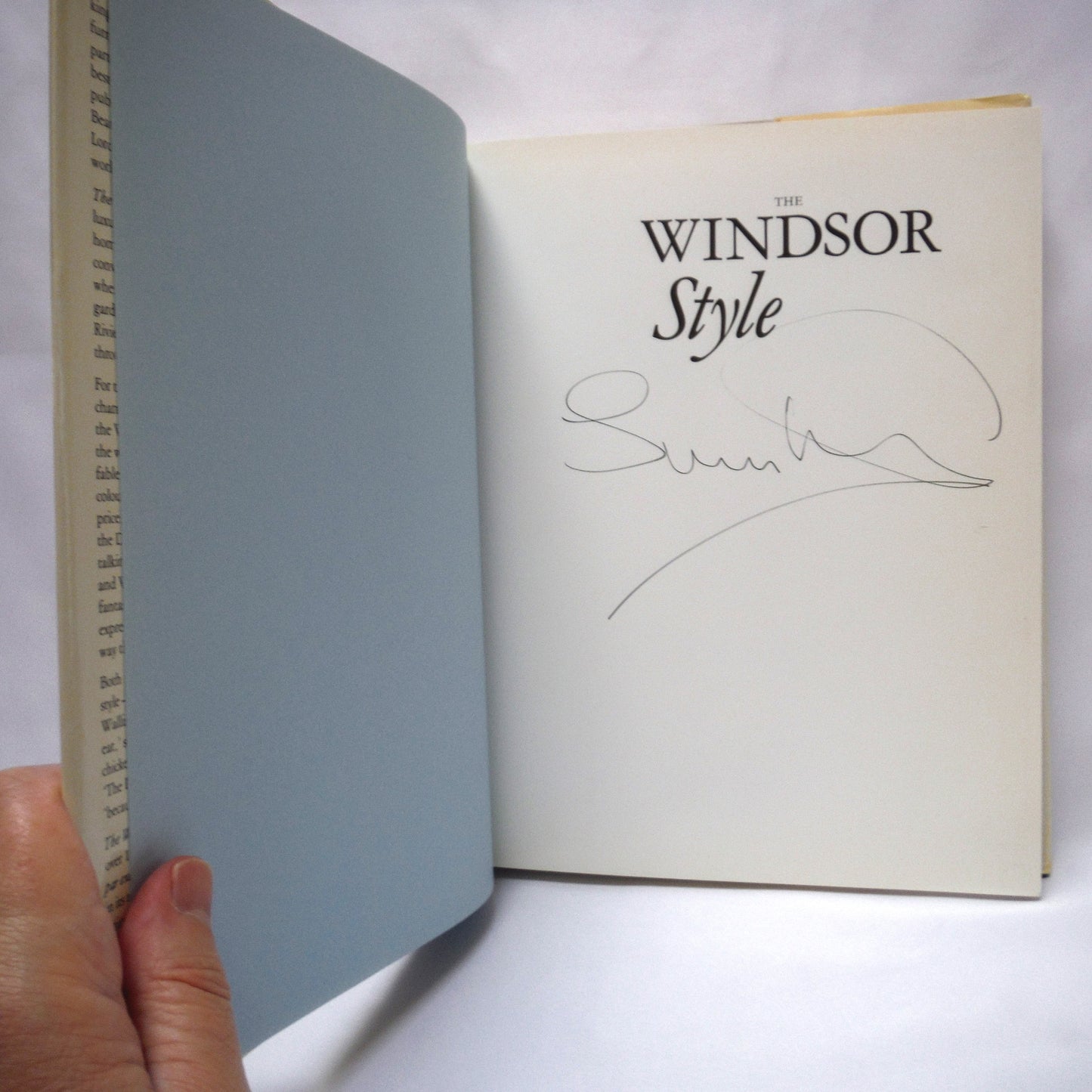 THE WINDSOR STYLE, by Suzy Menkes, with BONUS Majesty Magazine Winning Letter! (SIGNED 1st Ed.)