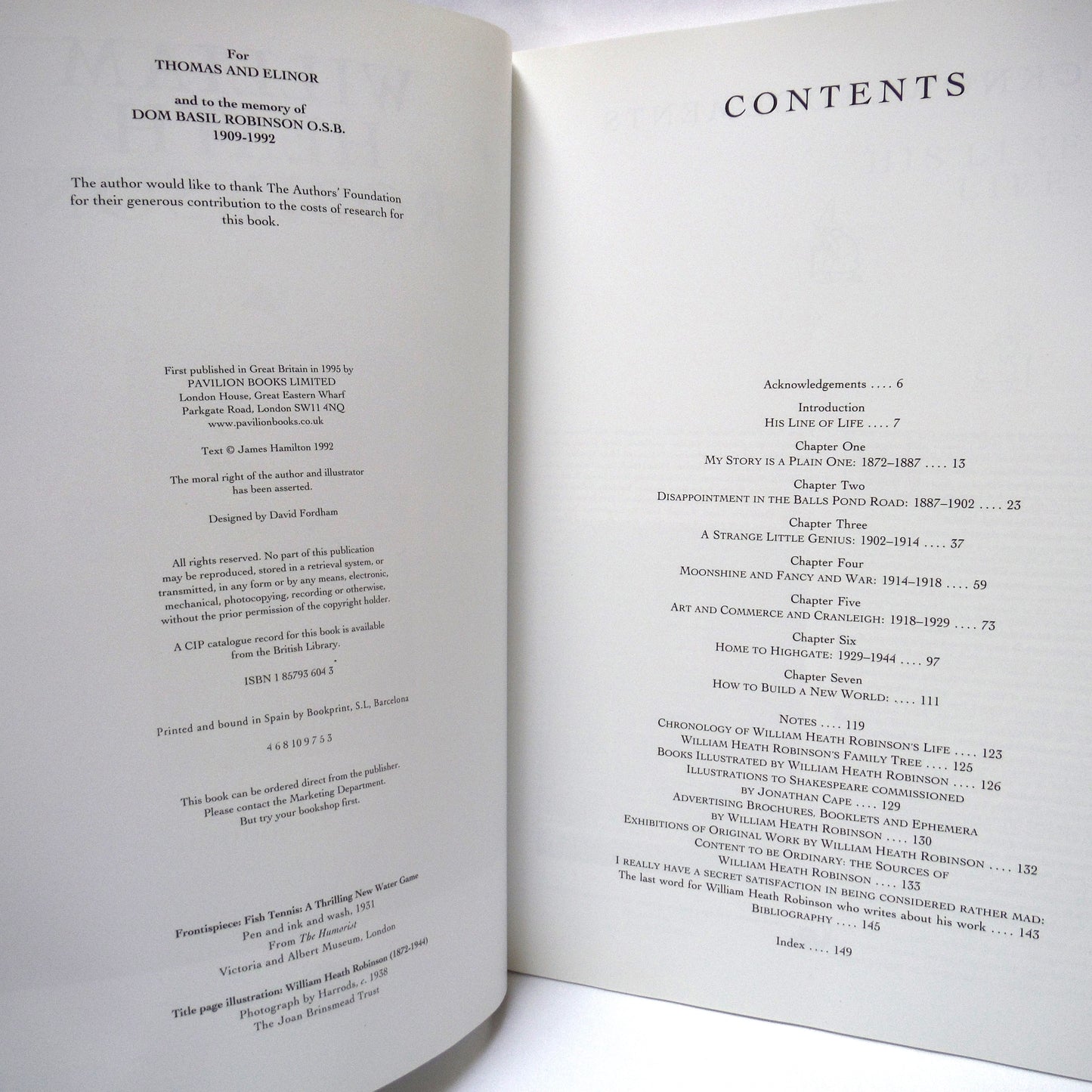 WILLIAM HEATH ROBINSON, by James Hamilton (1995 1st Ed.)