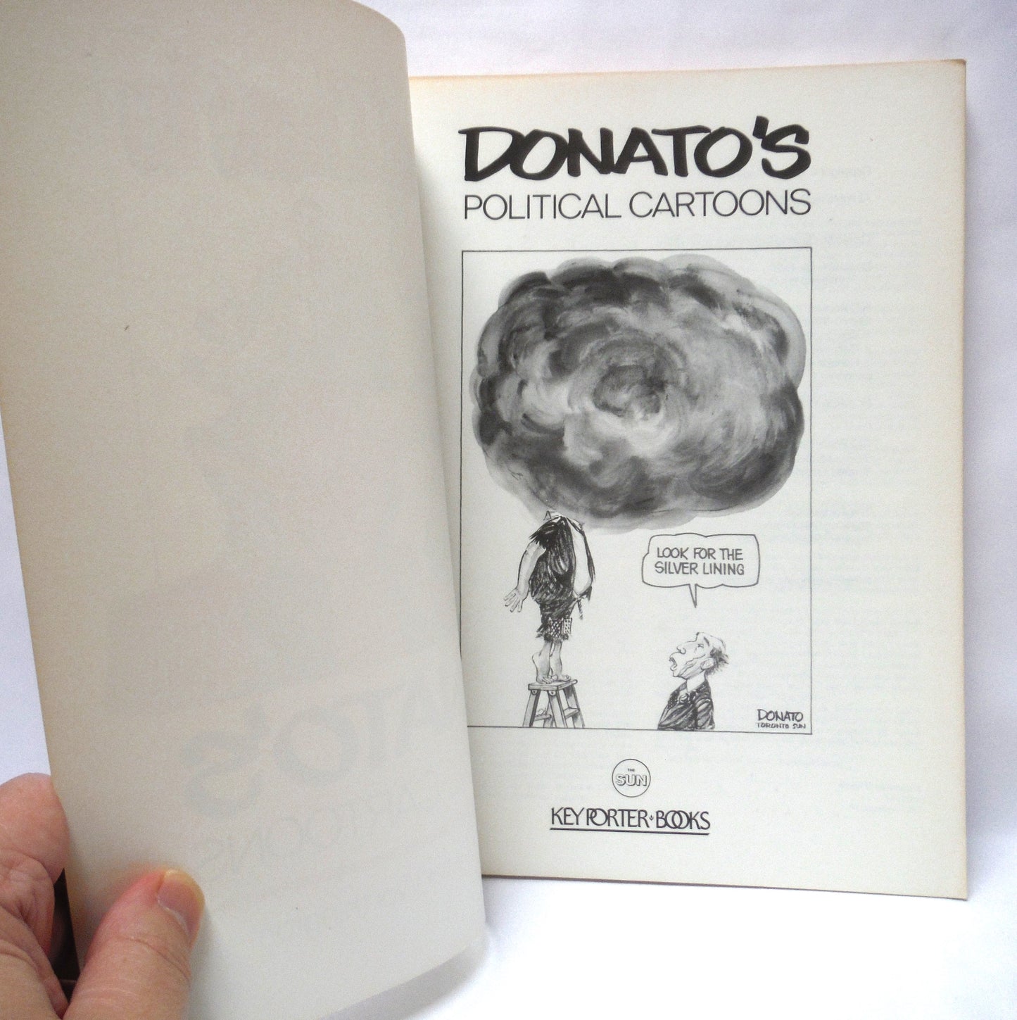 FROM HOME TO HERE, Donato's Political Cartoons by Andy Donato (1983 1st Ed.)