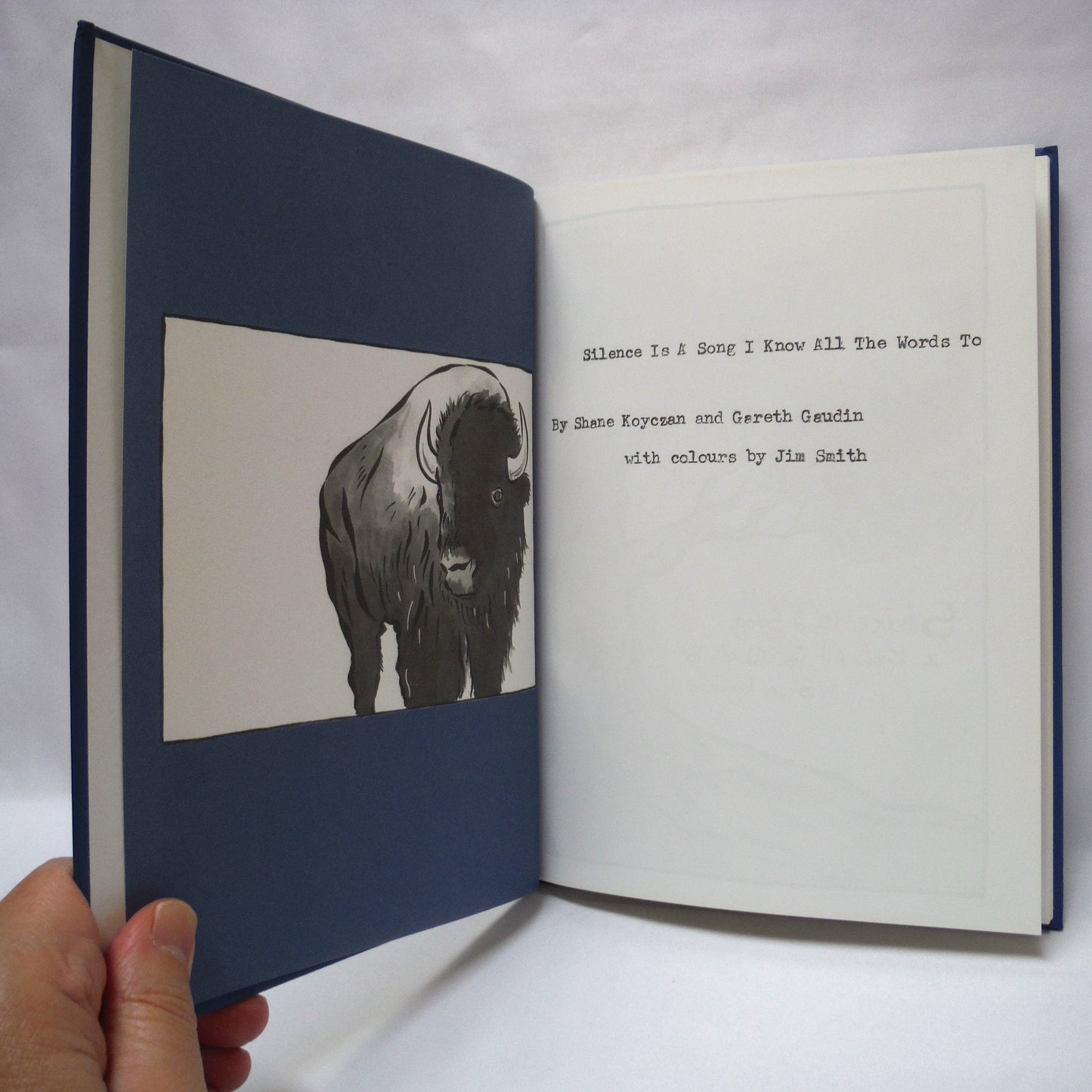 SILENCE IS A SONG I KNOW ALL THE WORDS TO, by Shane Koyczan and Gareth Gaudin, with colours by Jim Smith (1st Ed. SIGNED)