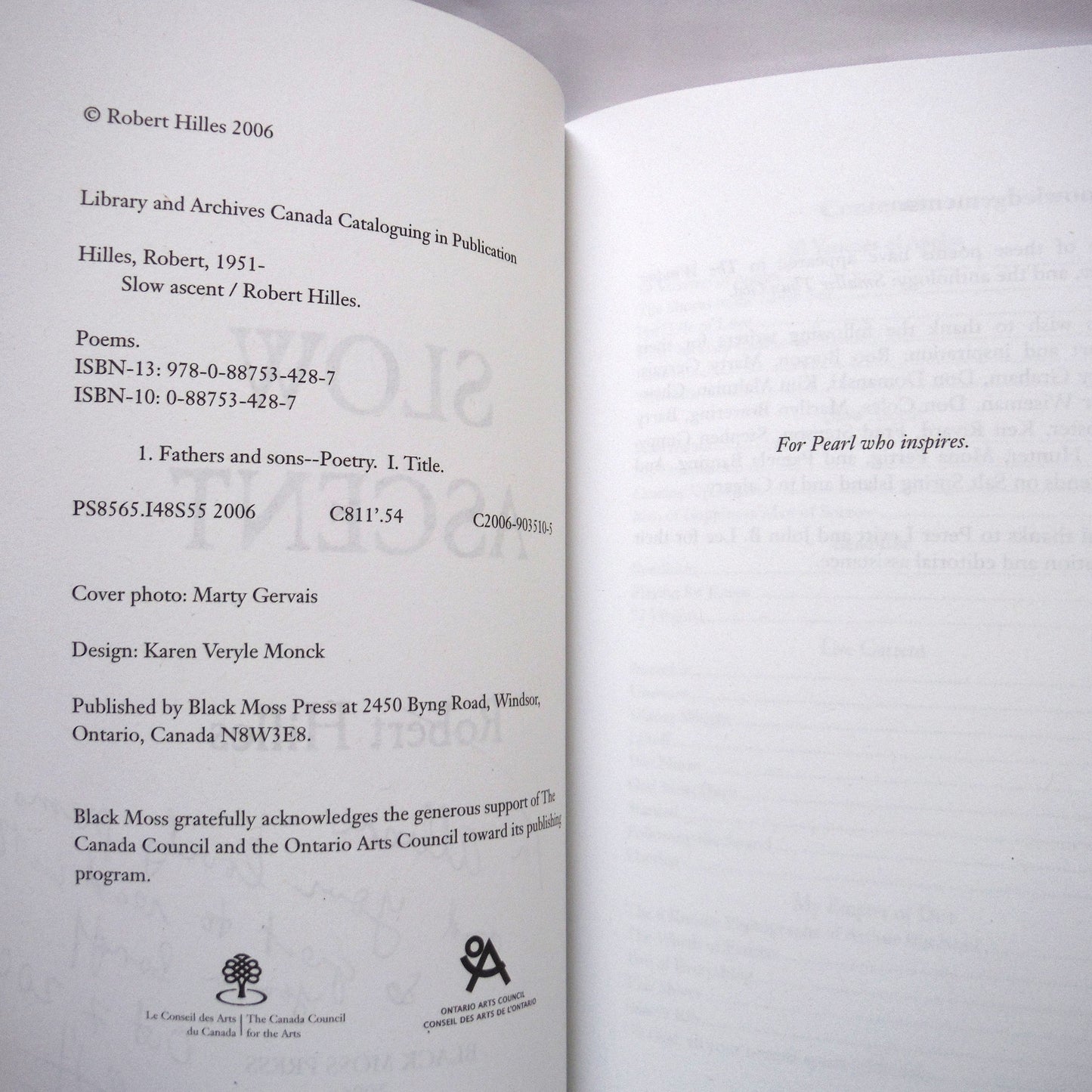 SLOW ASCENT, Poetry by Robert Hilles (1st Ed. SIGNED)