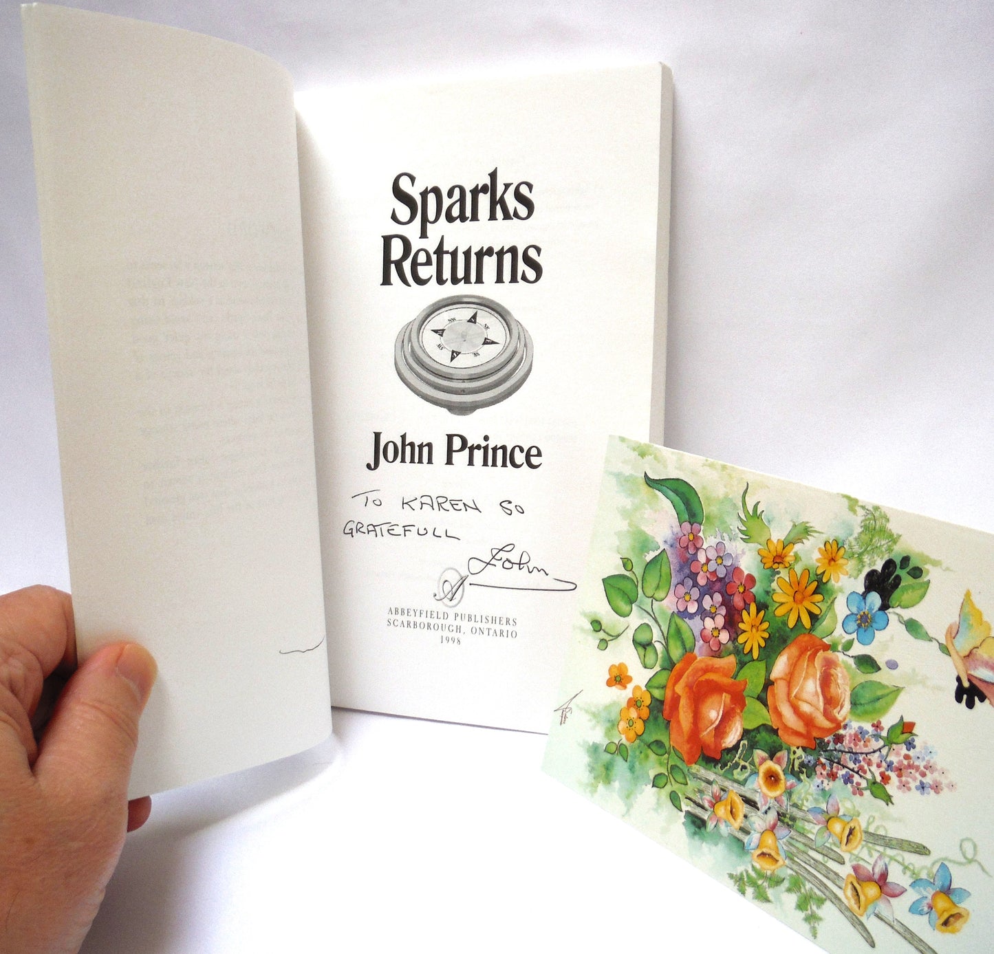 SPARKS RETURNS, A Harry Sparks Novel by John Prince (1st Ed. SIGNED)
