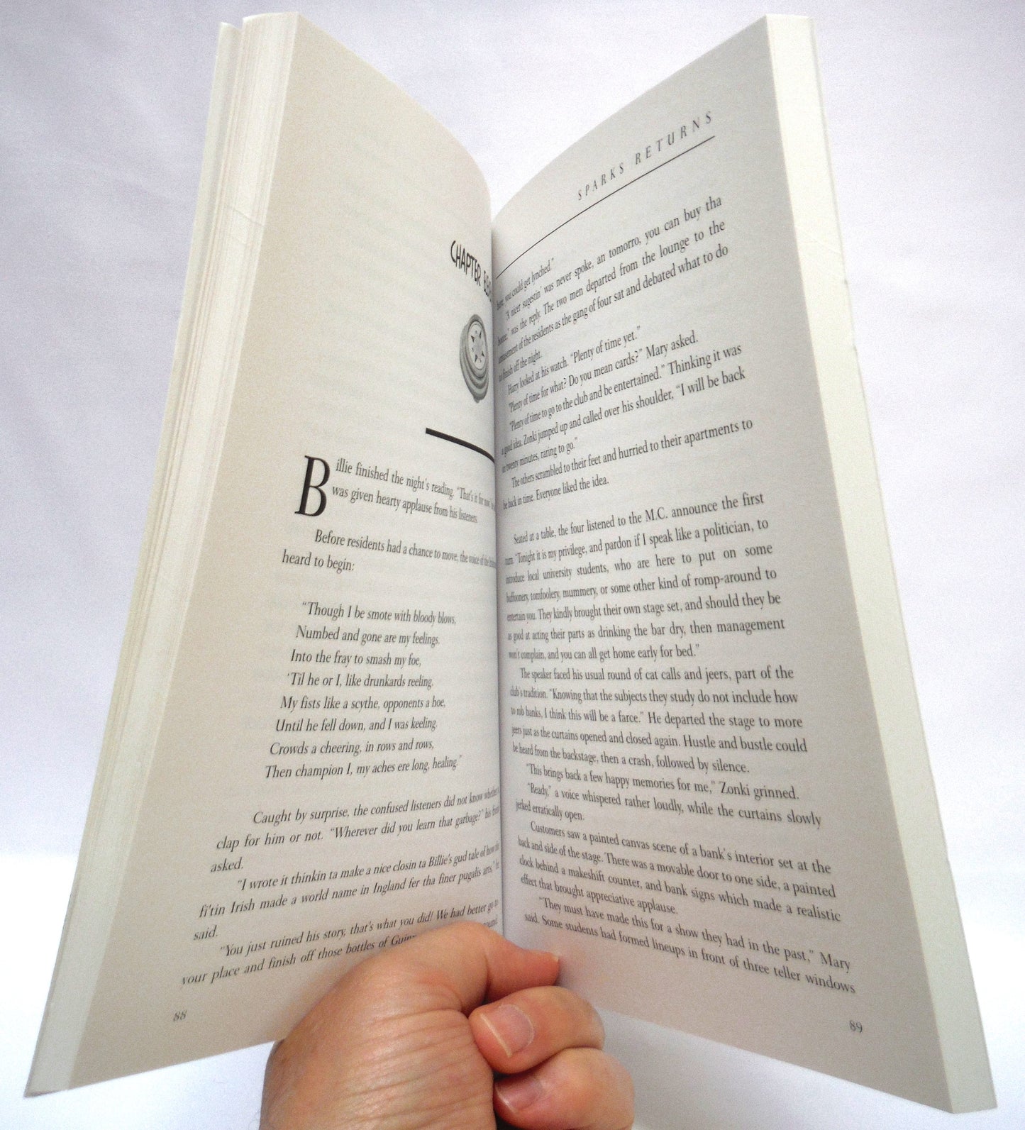 SPARKS RETURNS, A Harry Sparks Novel by John Prince (1st Ed. SIGNED)