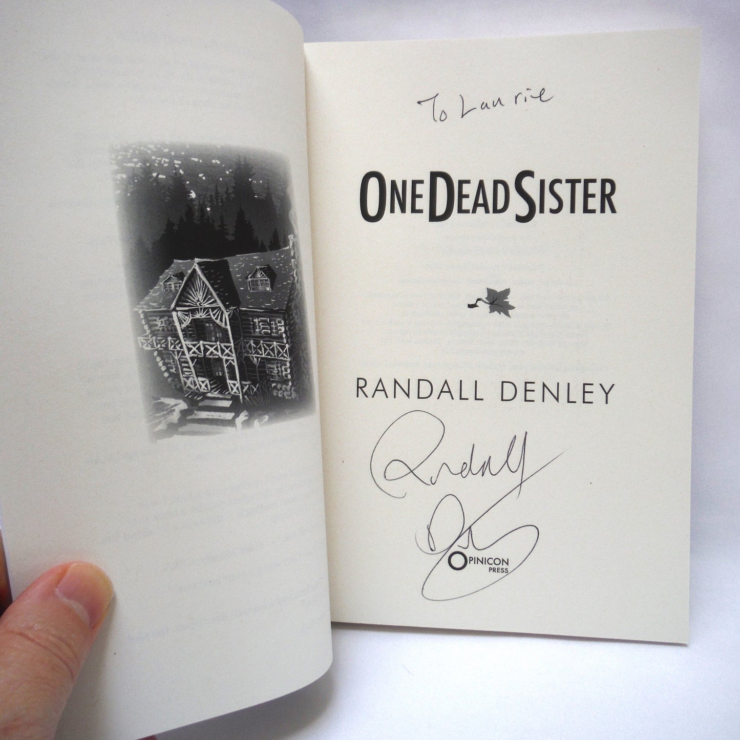 ONE DEAD SISTER, A Murder Mystery Novel by Randall Denley (1st Ed. SIGNED)