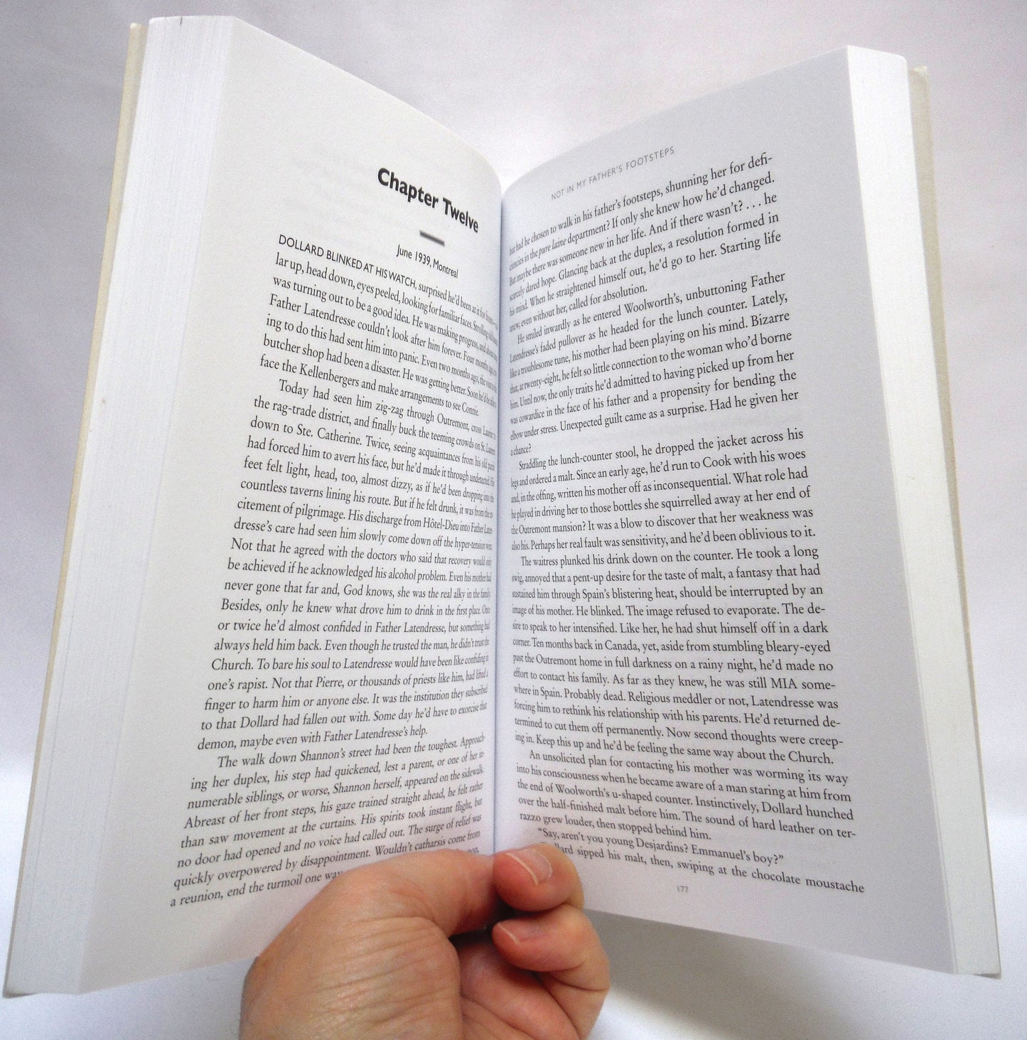 NOT IN MY FATHER'S FOOTSTEPS, A Novel by Terrence Rundle West (1st Ed. SIGNED)