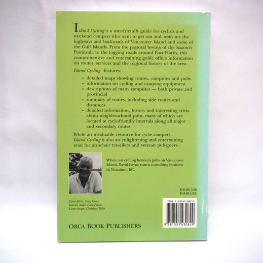 ISLAND CYCLING, A Cycle Camper's Guide to Vancouver Island, by David Payne (1st Ed. SIGNED)