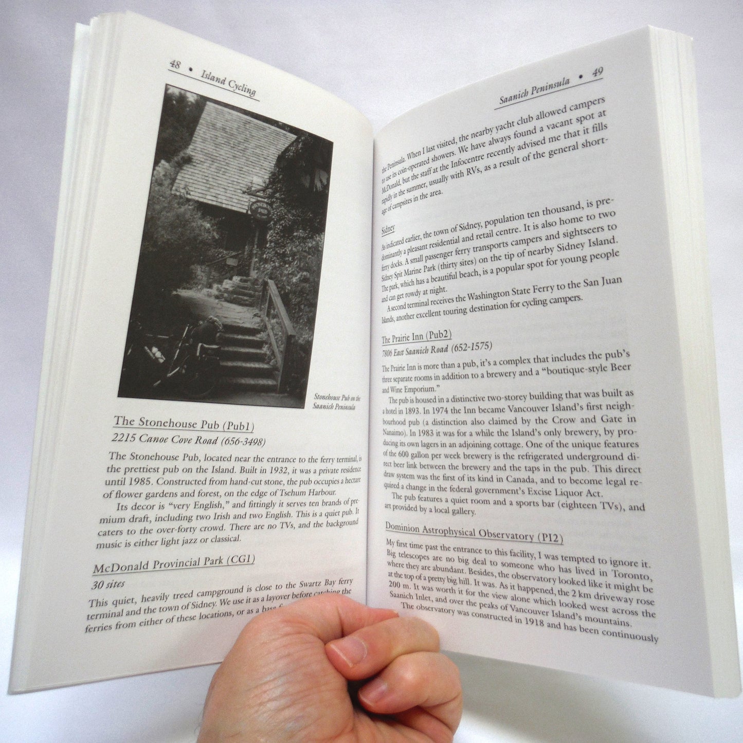 ISLAND CYCLING, A Cycle Camper's Guide to Vancouver Island, by David Payne (1st Ed. SIGNED)