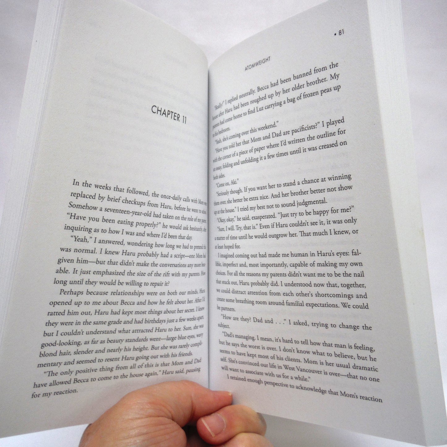 ATOMWEIGHT, A Novel by Emi Sasagawa (1st Ed. SIGNED)