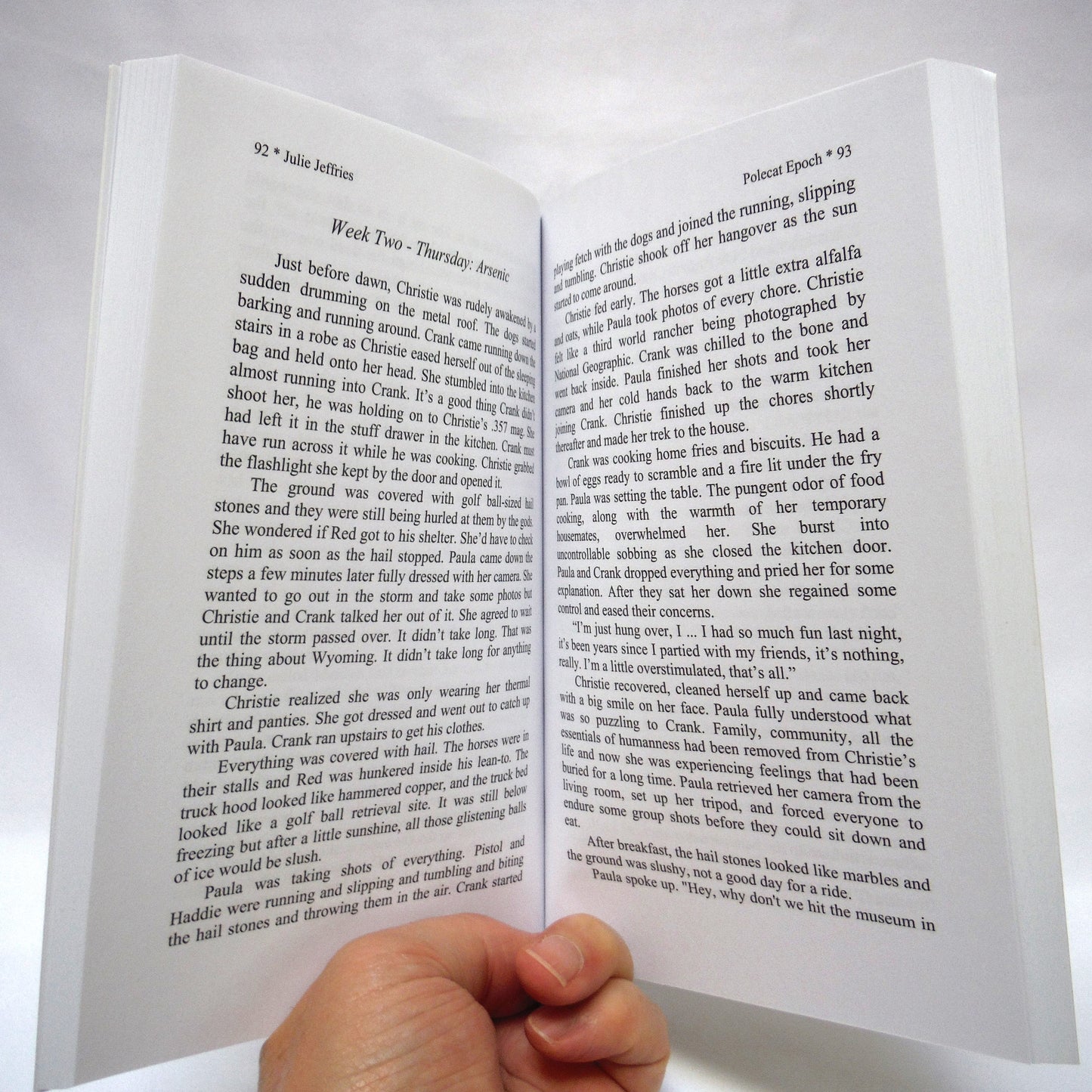 POLECAT EPOCH, The Novel by Julie Jeffries (1st Ed. SIGNED)