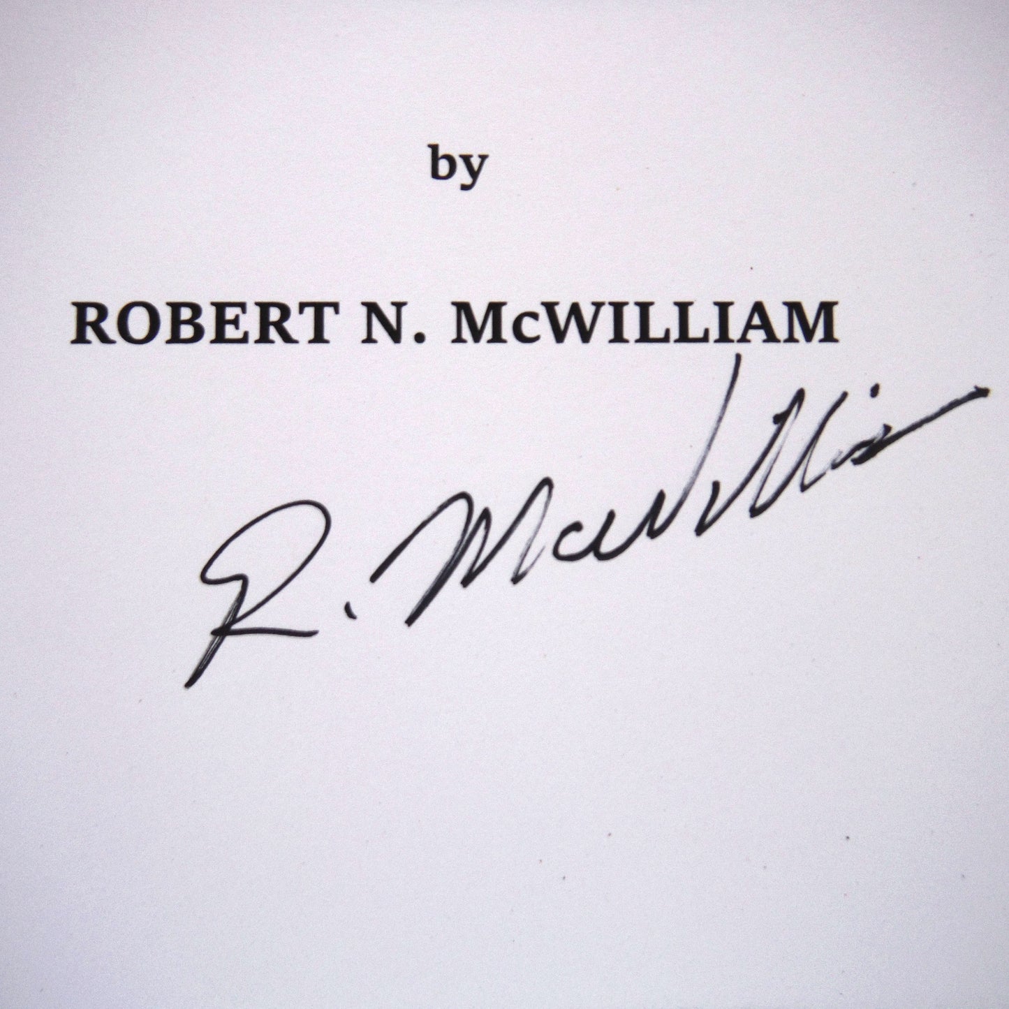 CHANCE OF A LIFETIME, by Robert McWilliam (1st Ed. SIGNED)