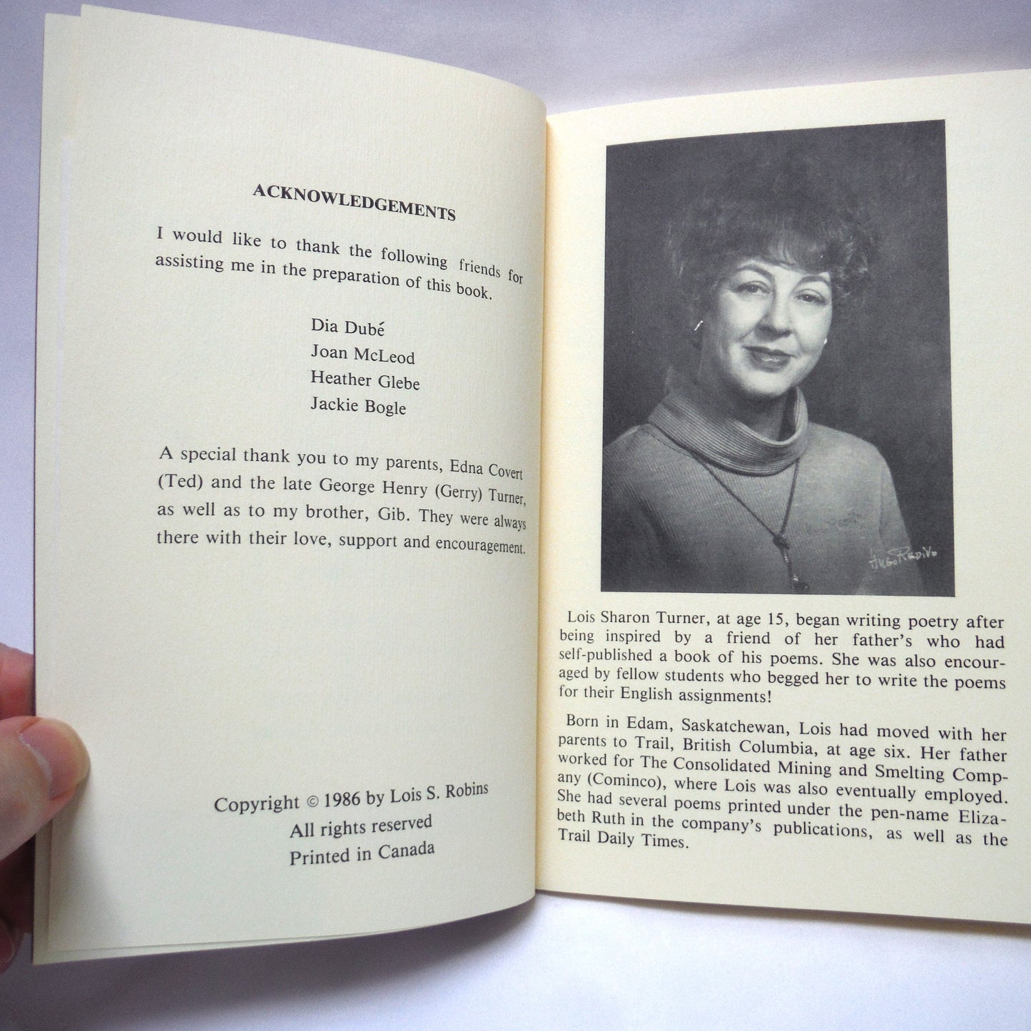 THE POETRY OF LOIS S. ROBINS: The Other Side of Love, and Dance To The Music, RARE: TWO-BOOK PACKAGE! (1st Ed. SIGNED)