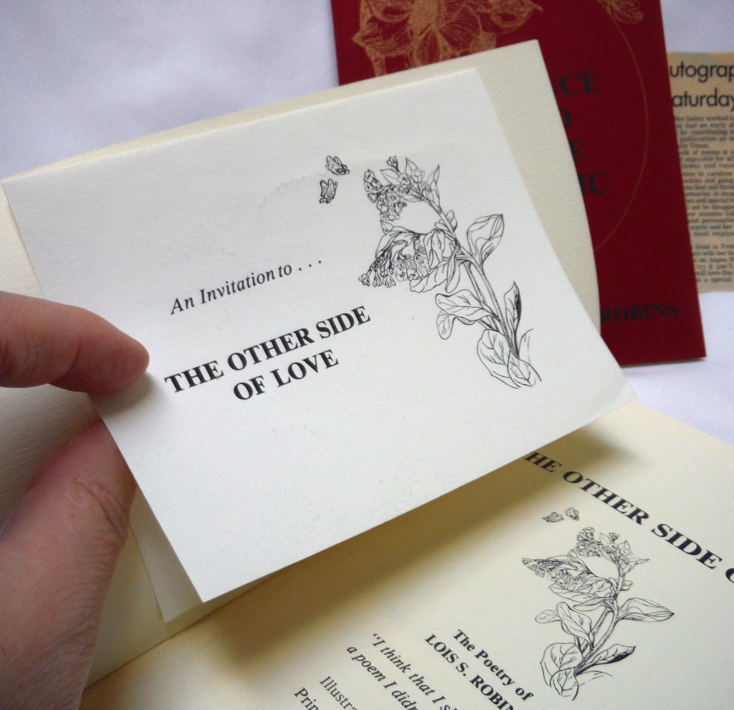 THE POETRY OF LOIS S. ROBINS: The Other Side of Love, and Dance To The Music, RARE: TWO-BOOK PACKAGE! (1st Ed. SIGNED)