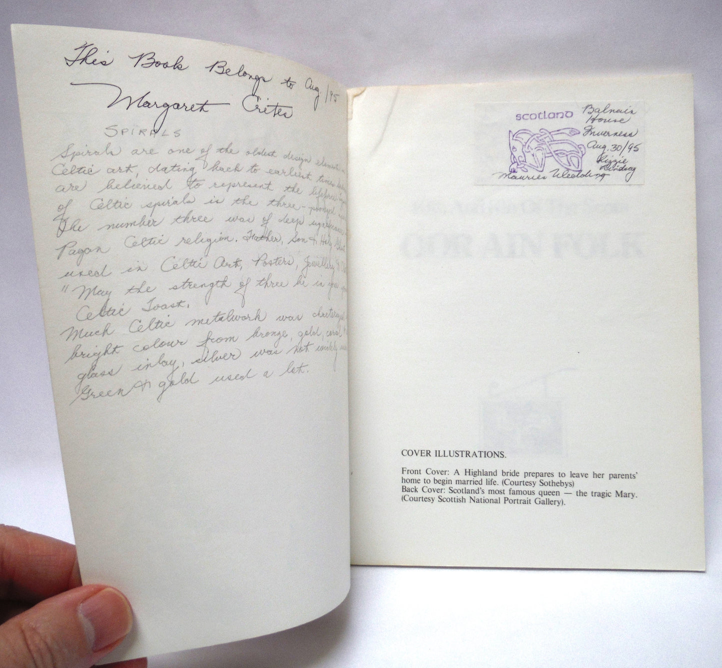 KITH AND KIN OF THE SCOTS, OOR AIN FOLK, by Rennie McOwan and others (1st Ed. SIGNED)