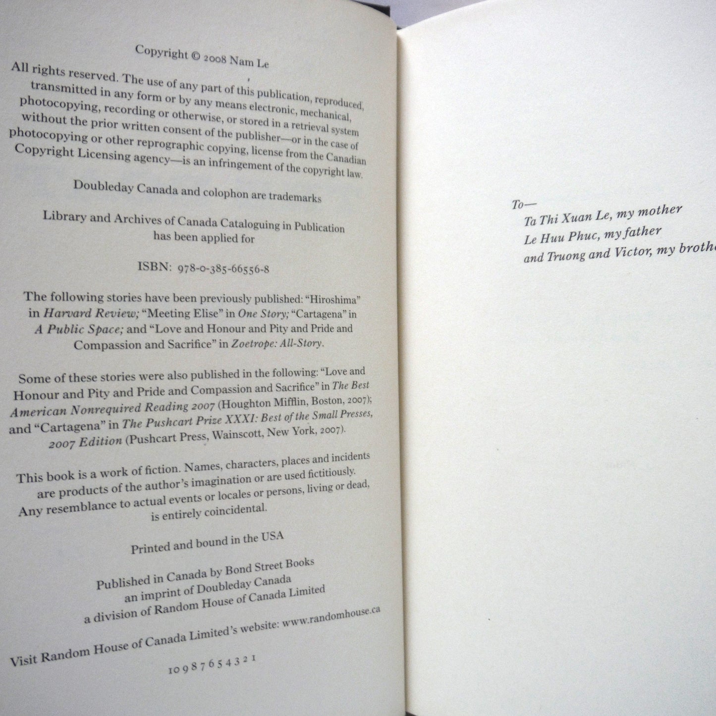 THE BOAT, A Collection of Short Stories by Nam Le (1st Ed. SIGNED)