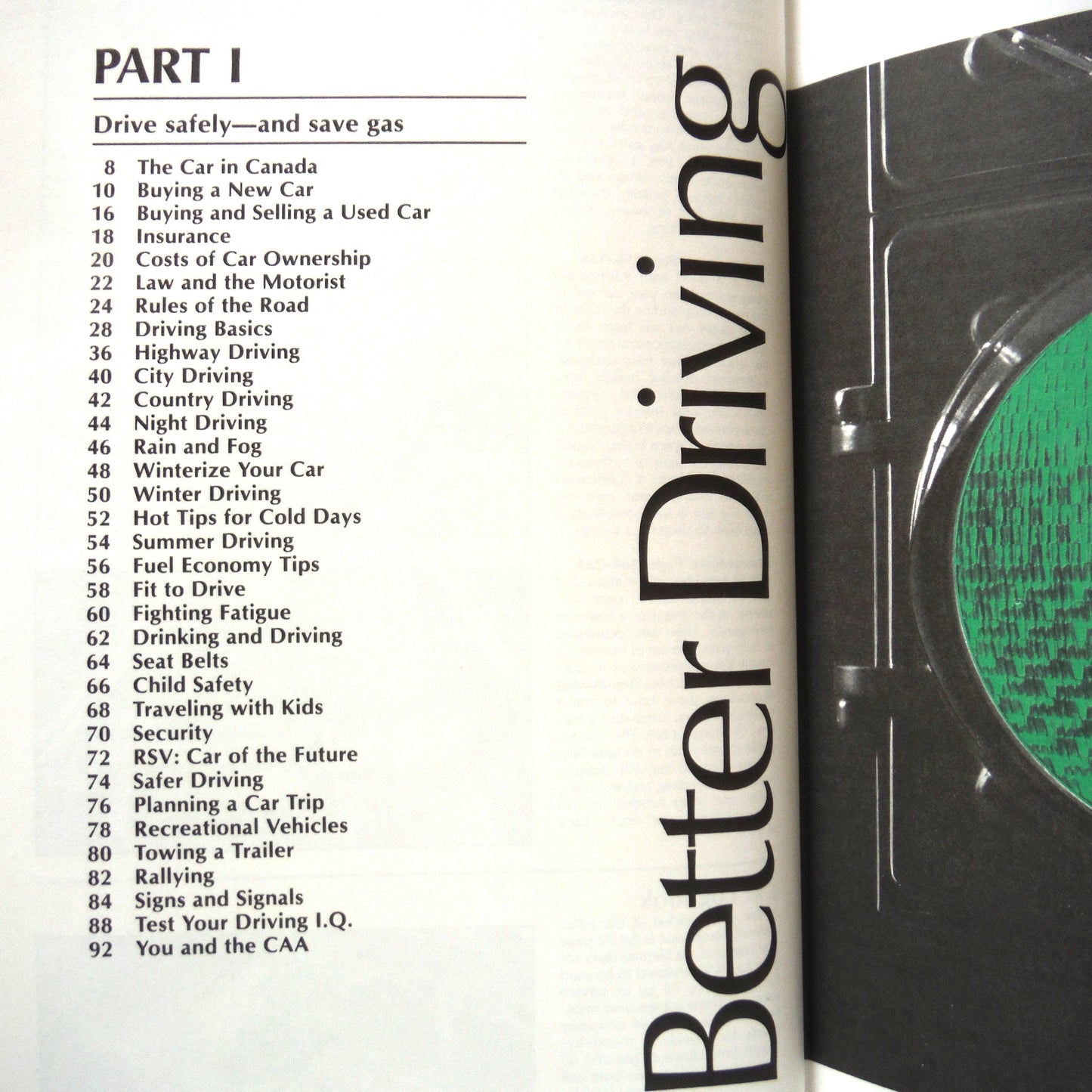 CANADIAN DRIVER'S HANDBOOK, Motoring Reference Manual by The Canadian Automobile Association (1985 1st Ed.)