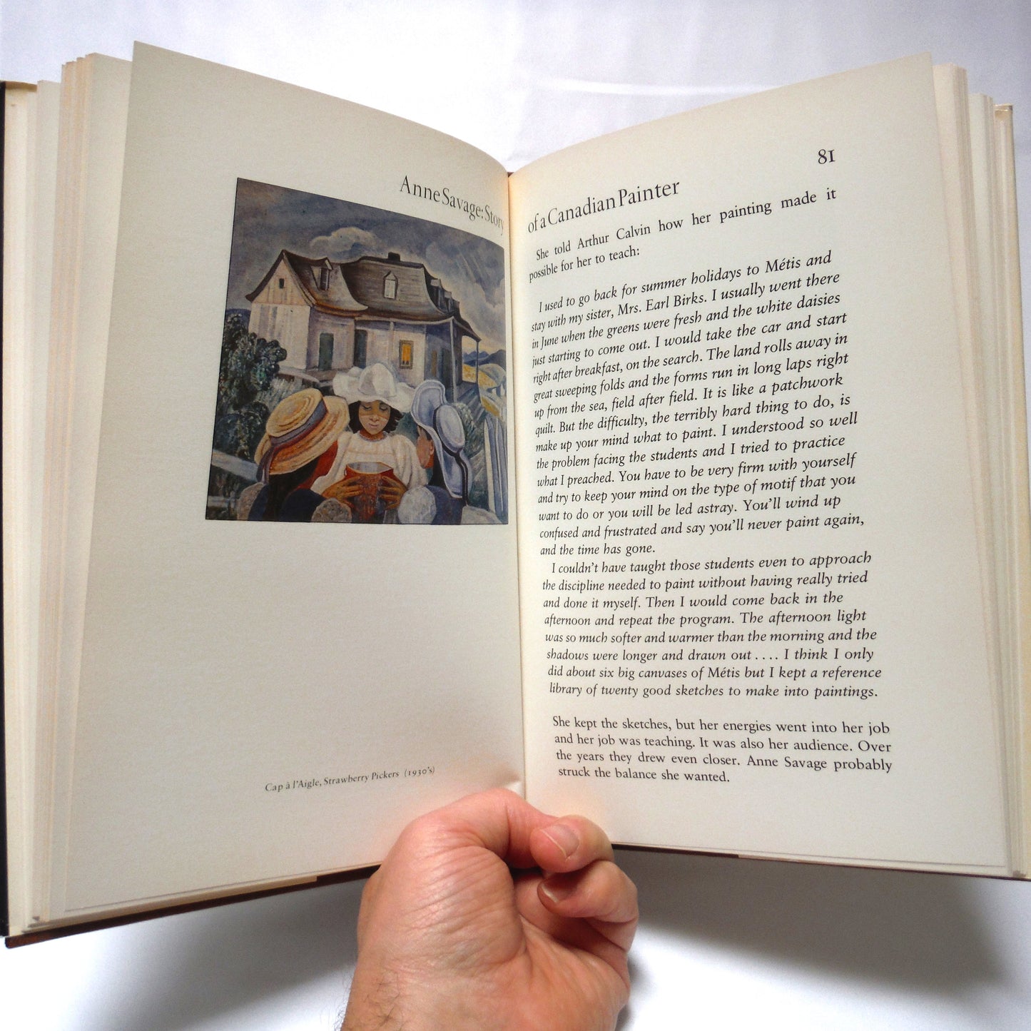 ANNE SAVAGE: The Story of a Canadian Painter, by Anne McDougall (1977 1st Ed.)