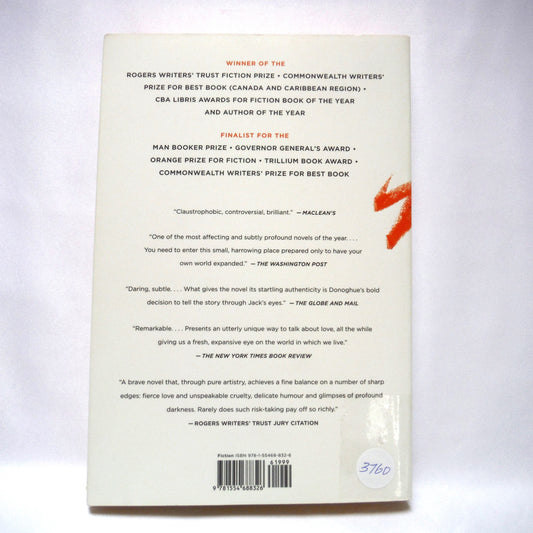 ROOM, A Novel by Emma Donoghue (2010 1st Ed.)