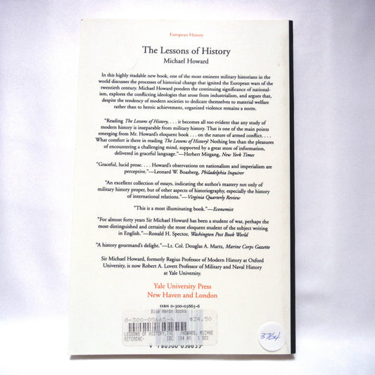 THE LESSONS OF HISTORY, by Michael Howard (1991 1st Ed.)