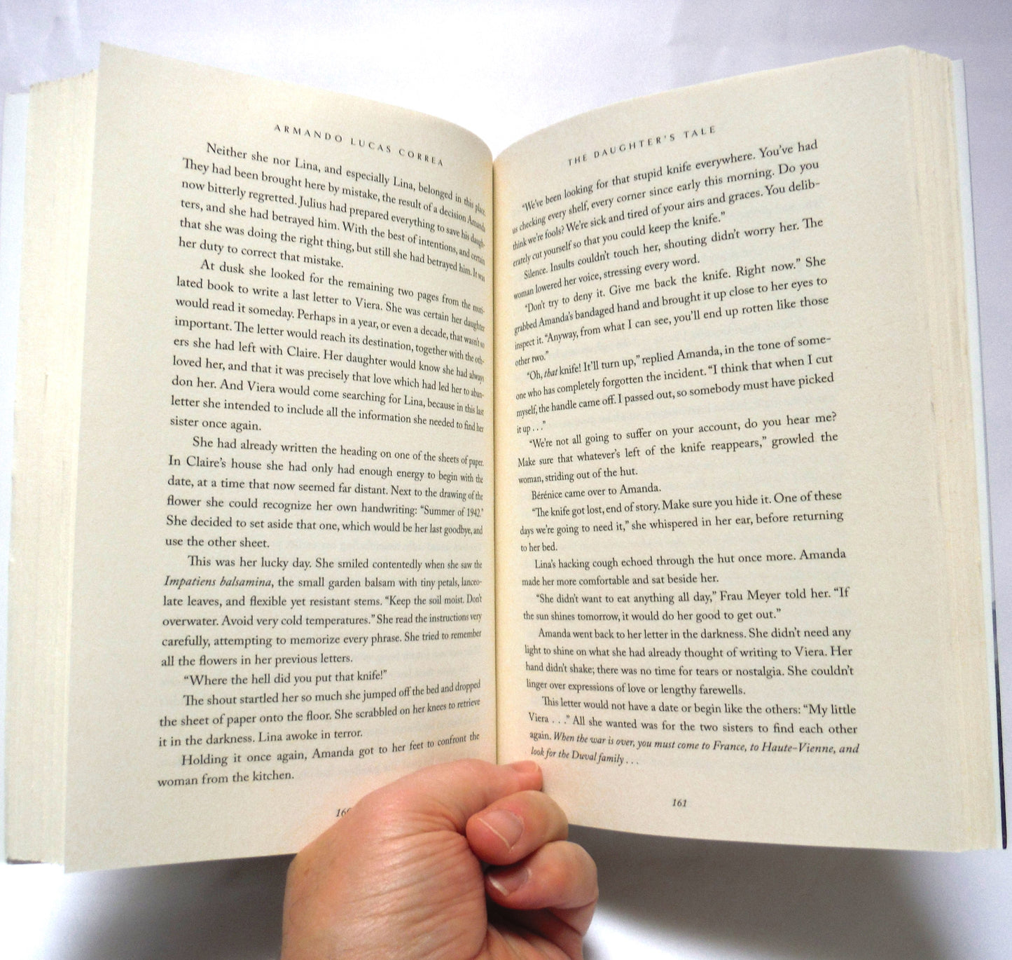 THE DAUGHTER'S TALE, A Novel by Armando Lucas Correa (2019 1st Cdn Ed.)