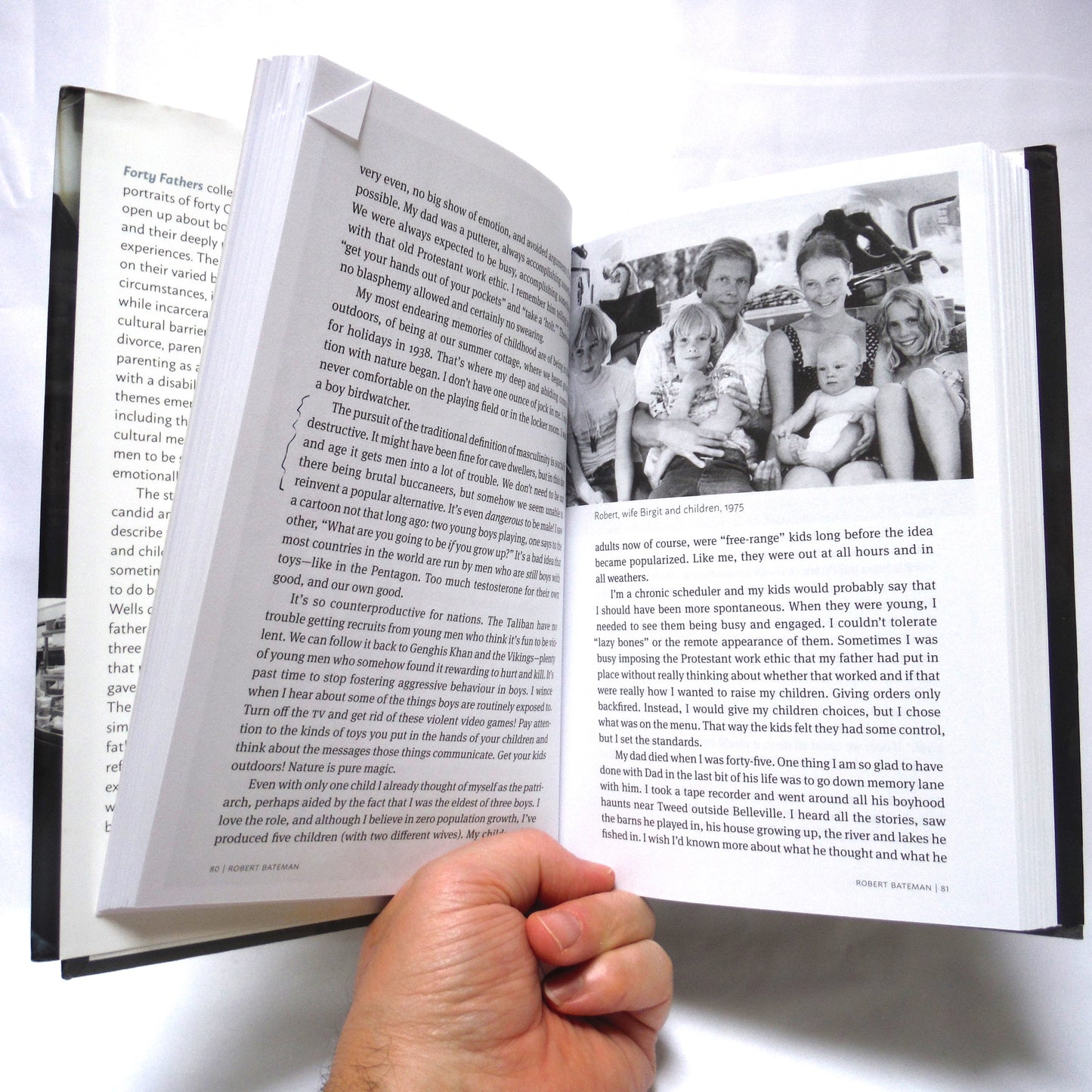 FORTY FATHERS, Men Talk about Parenting, As told to Tessa Lloyd, with a Foreword by Peter Mansbridge (2019 1st Ed.)