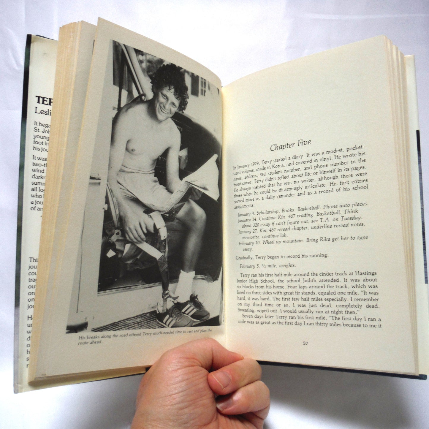 TERRY FOX, HIS STORY by Leslie Scrivener (1981 1st Ed.)