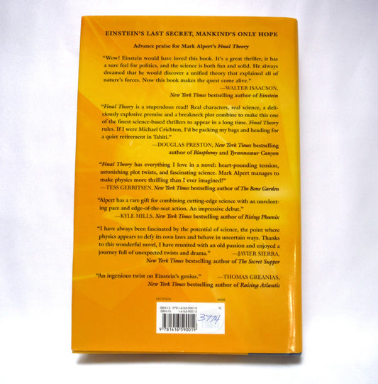 FINAL THEORY, A Novel by Mark Alpert (2008 1st Ed.)