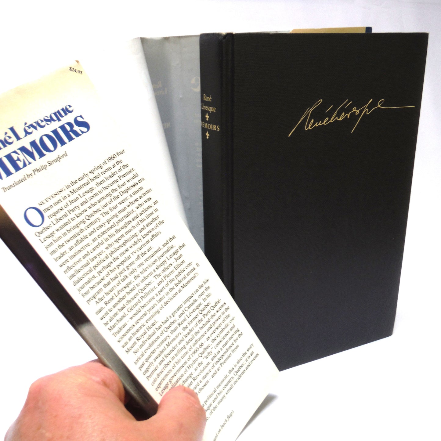 MEMOIRS, by Rene Levesque, Translated by Philip Stratford (1986 1st Ed.)