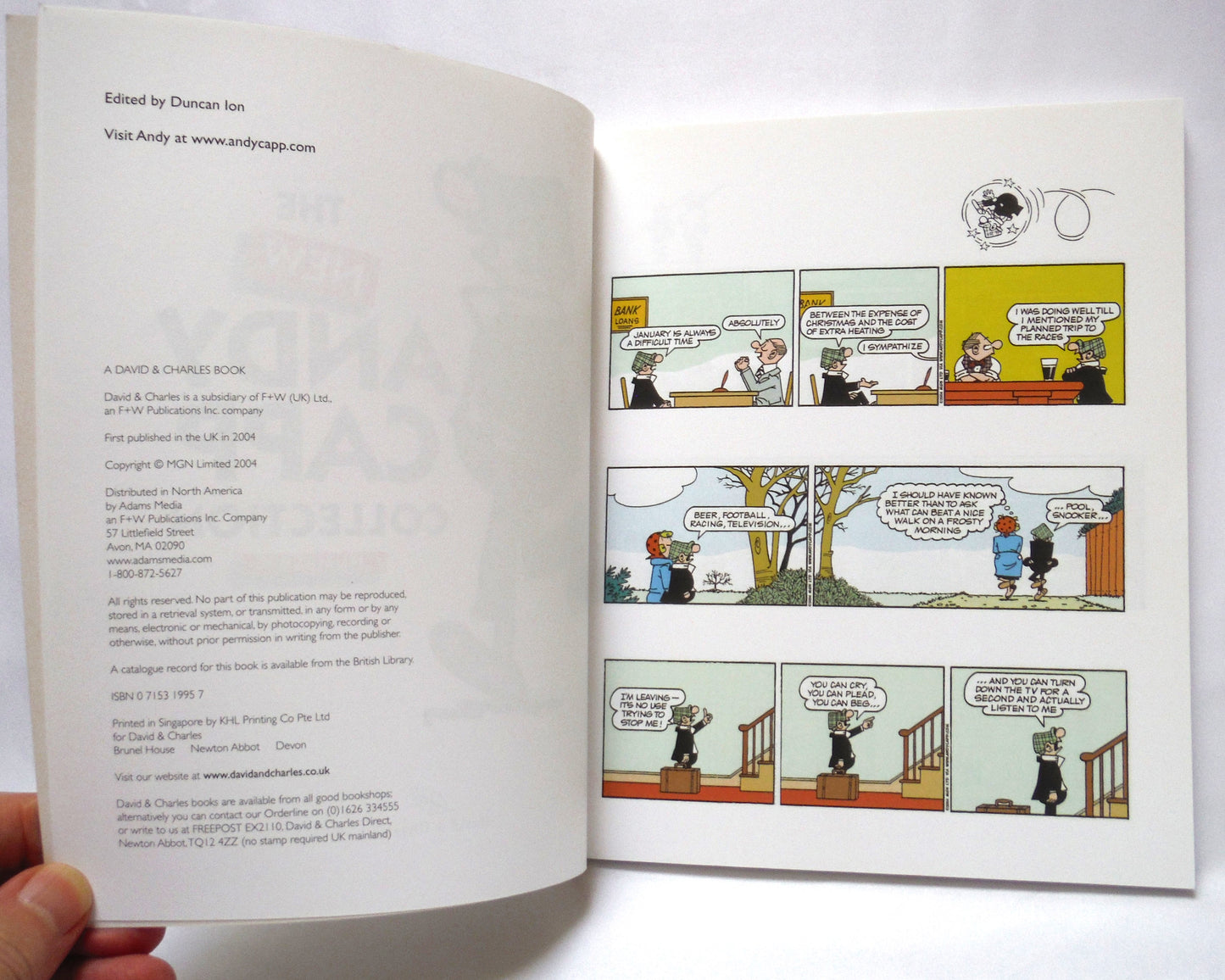 THE NEW ANDY CAPP COLLECTION, Number ONE by Reg Smythe, Edited by Duncan Ion (2004 1st Ed.)