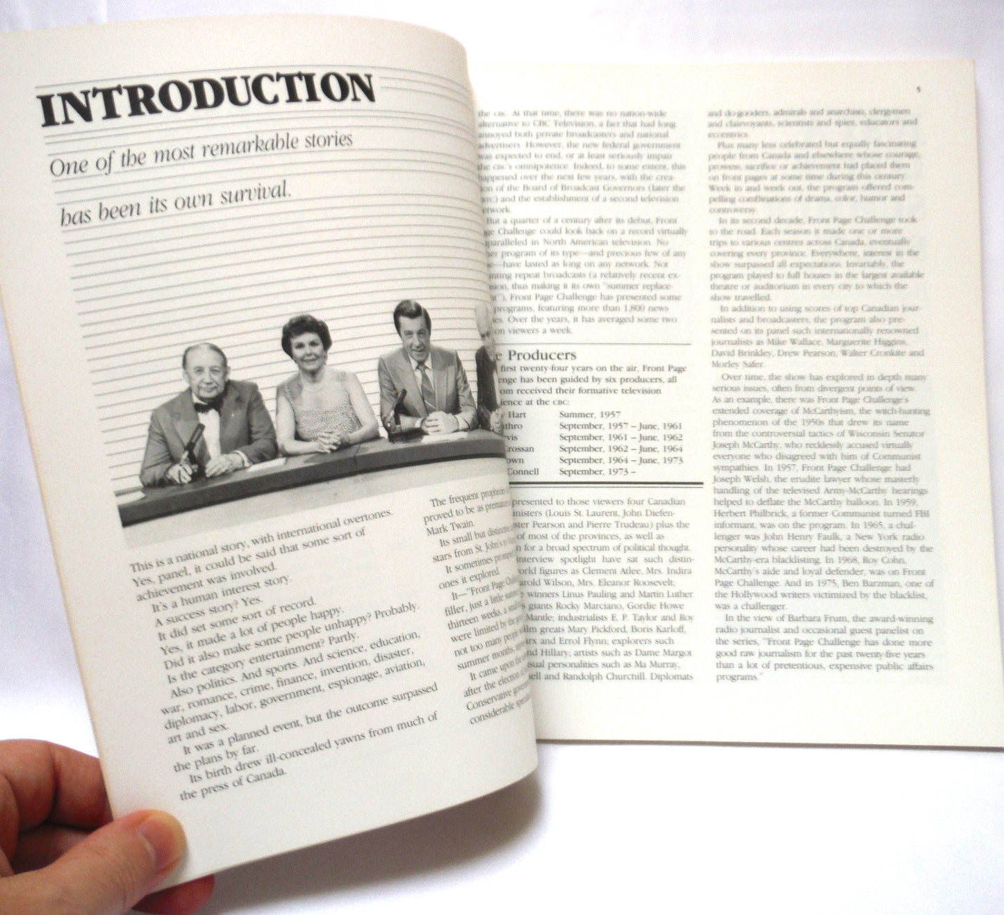 FRONT PAGE CHALLENGE, 25th Anniversary Edition by Alex Barris and the CBC (1981 1st Ed.)