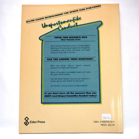 UNSPORTSMANLIKE CONDUCT, Edited by Lynette Stokes with Dawn Duchaine (1985 1st Ed.)